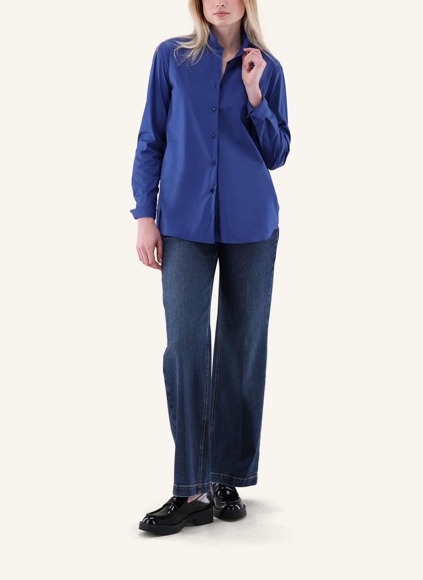 van Laack Bluse Modern Fit: BLAU