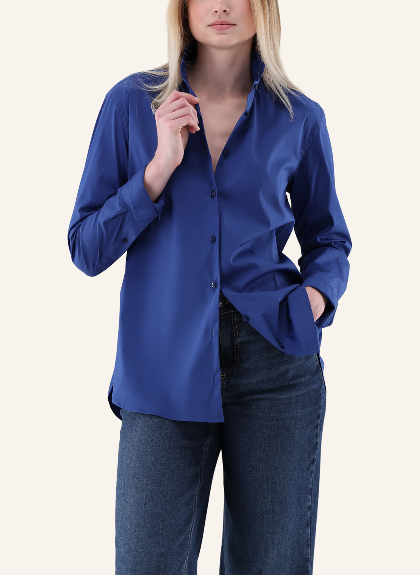 van Laack Bluse Modern Fit: BLAU