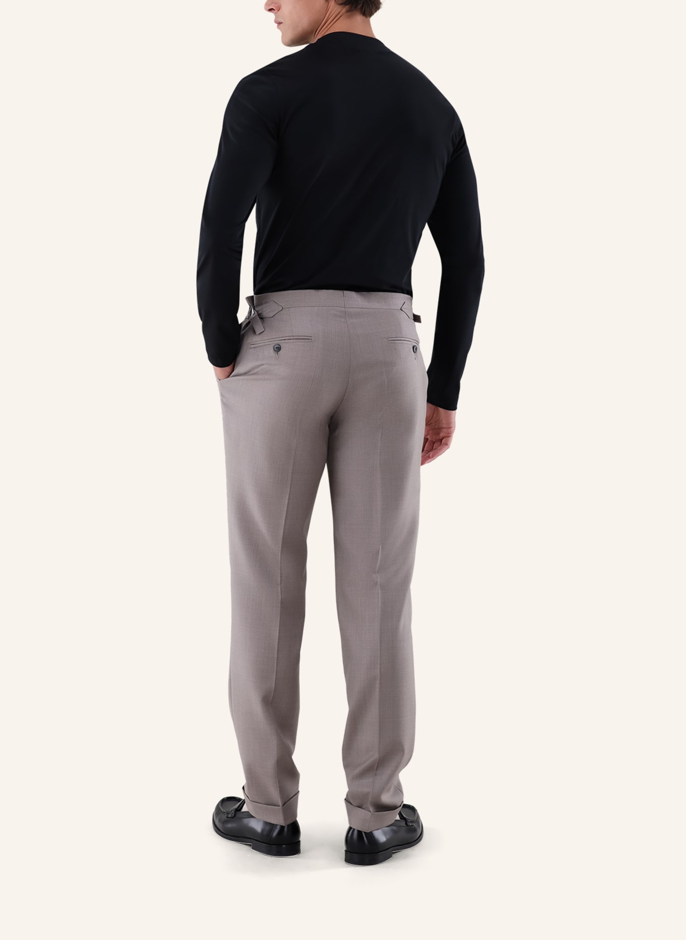 van Laack Longsleeves Polo: SCHWARZ