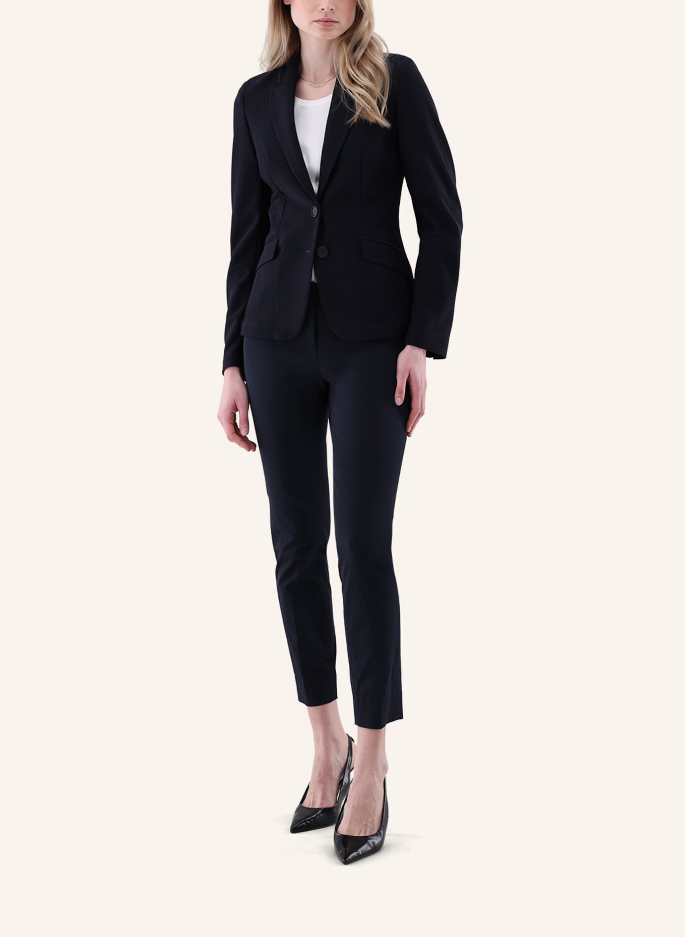 van Laack Mantel Modern Fit: DUNKELBLAU