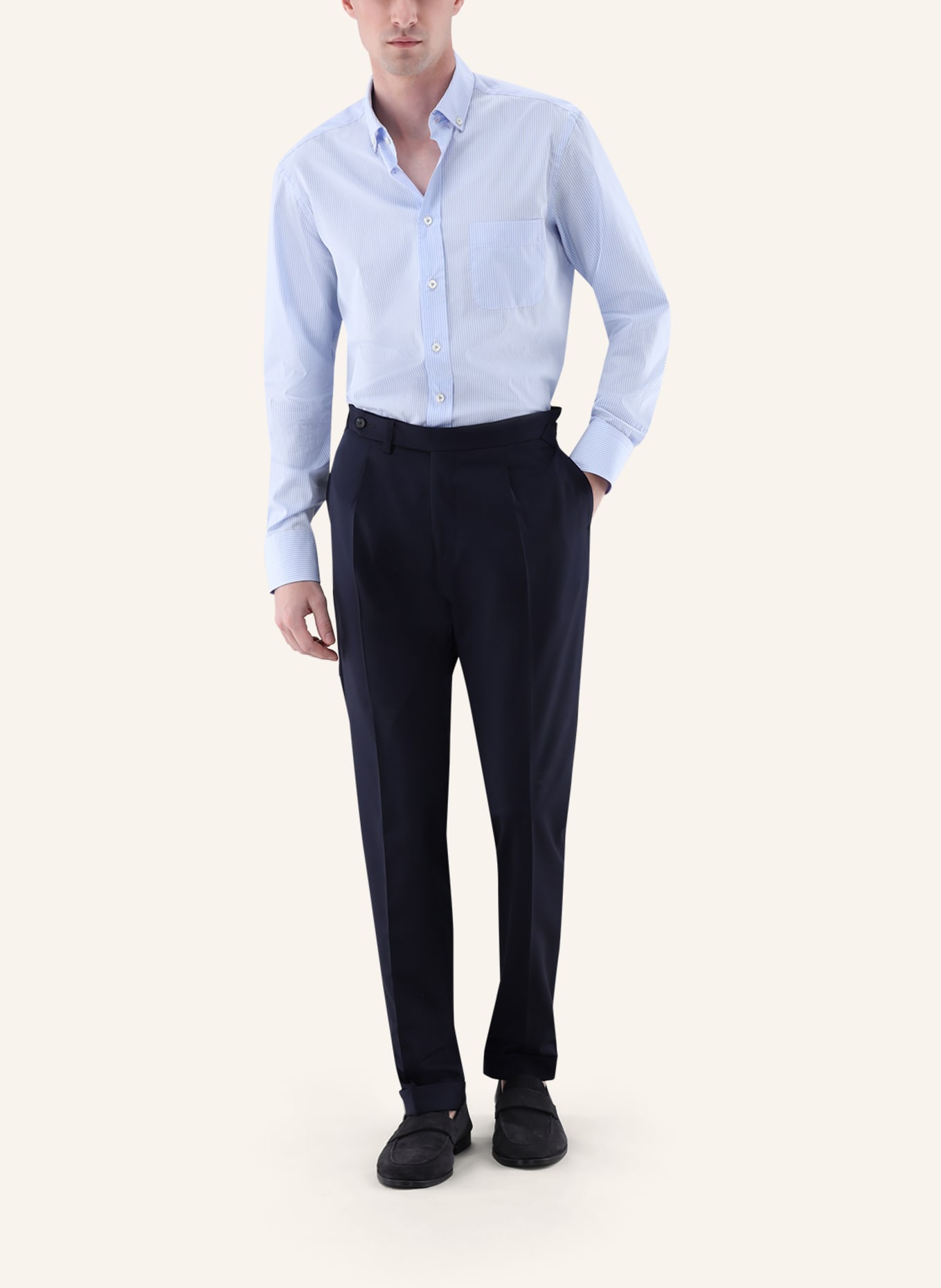 van Laack Hemd Tailor Fit: BLAU