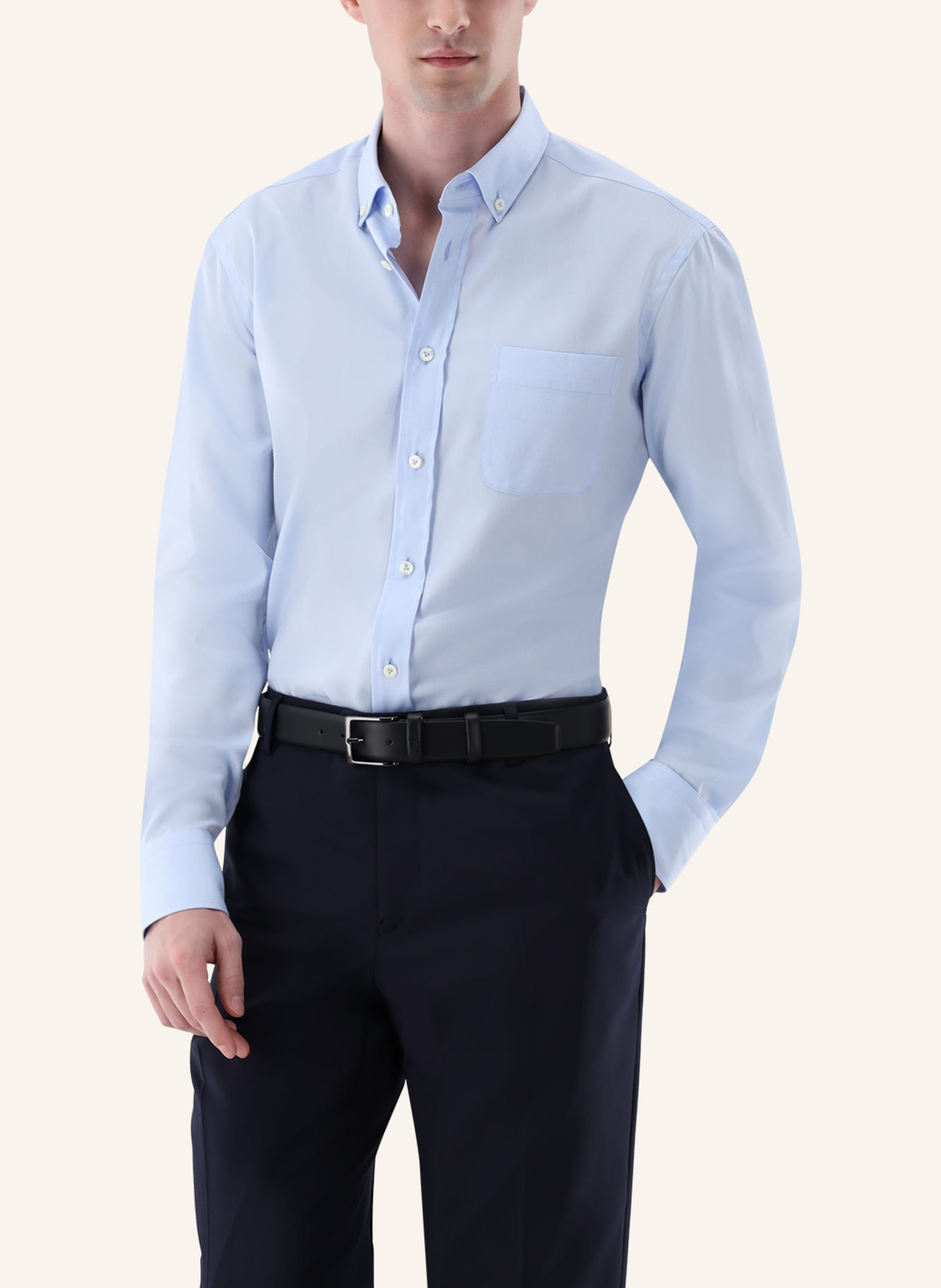 van Laack Hemd Tailor Fit: BLAU