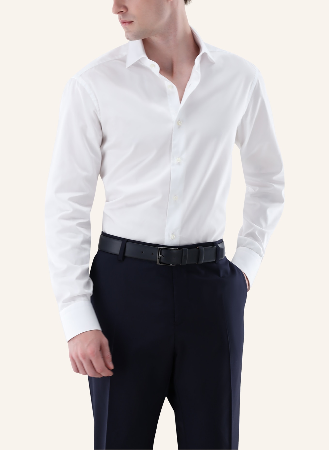 van Laack Hemd Tailor Fit: WEISS