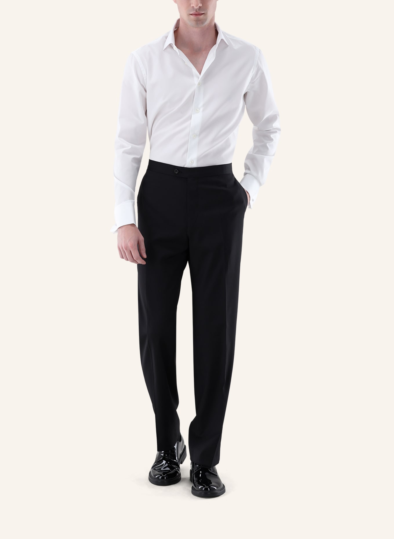 van Laack Hemd Slim Fit: WEISS