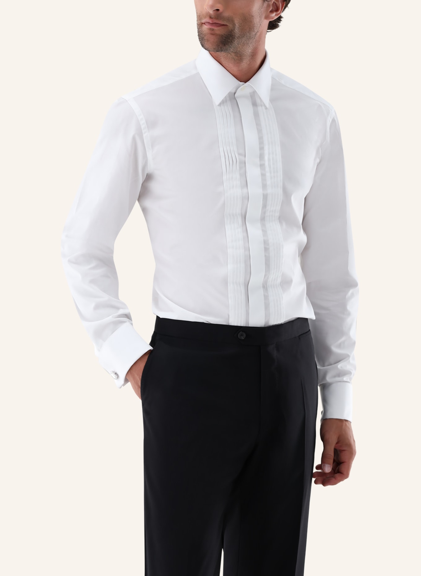 van Laack Hemd Tailor Fit: WEISS