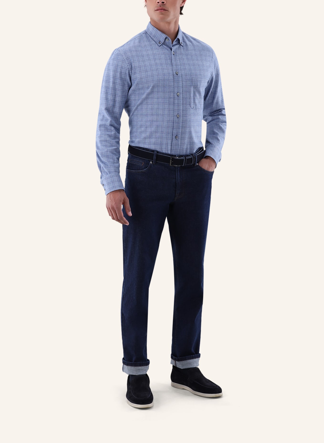 van Laack Hemd Tailor Fit: DUNKELBLAU