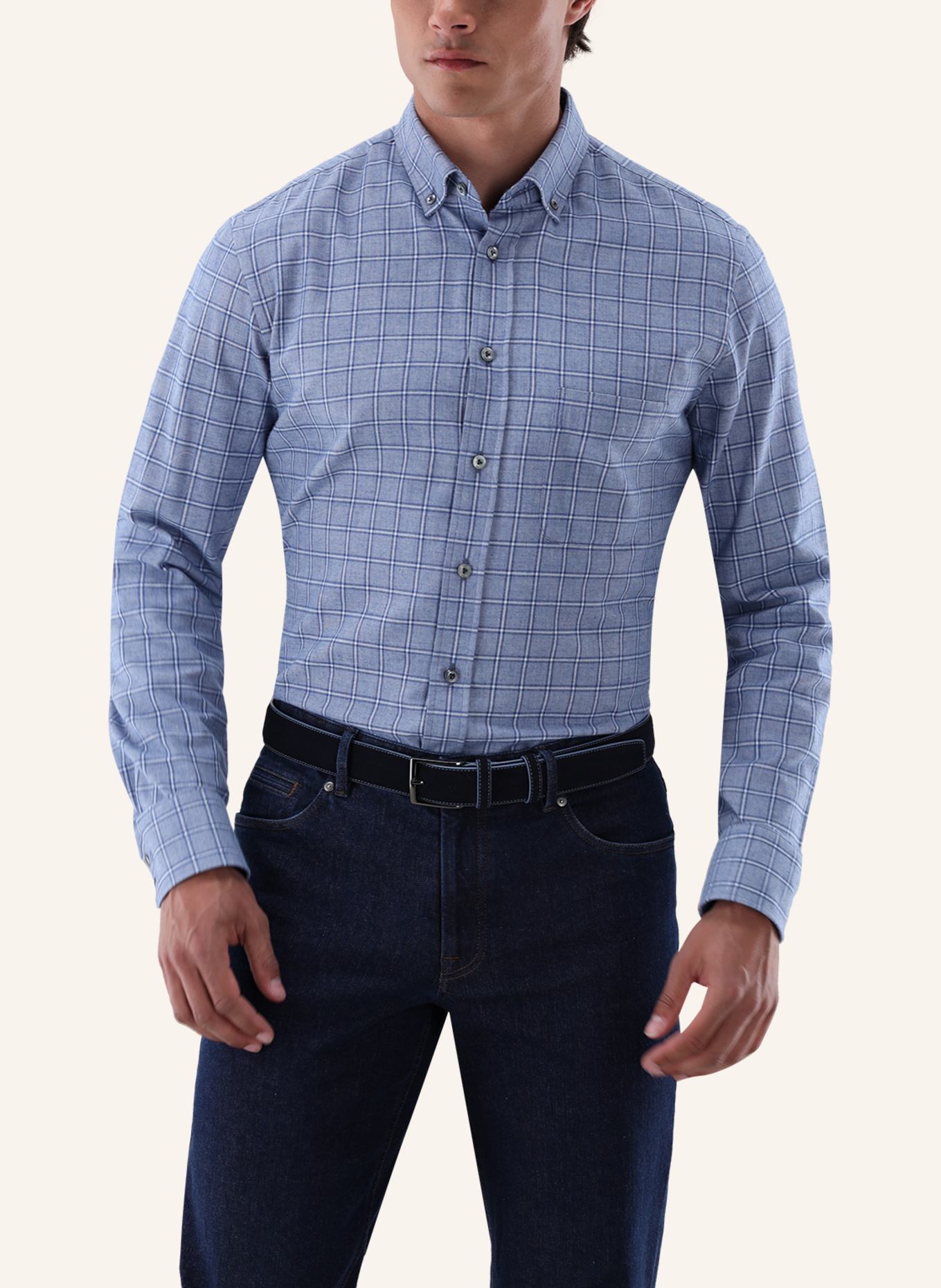 van Laack Hemd Tailor Fit: DUNKELBLAU