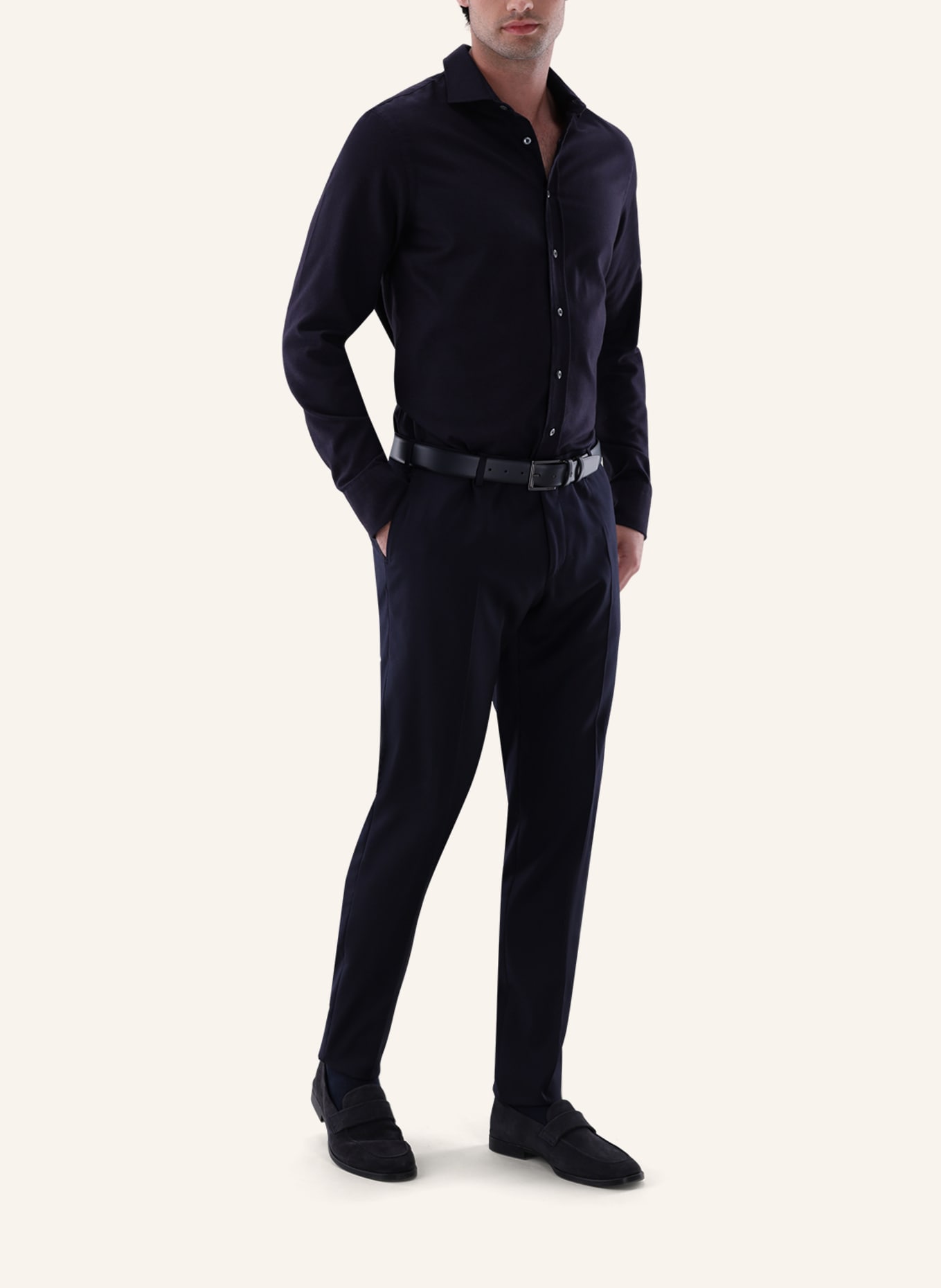 van Laack Hemd Tailor Fit: DUNKELBLAU