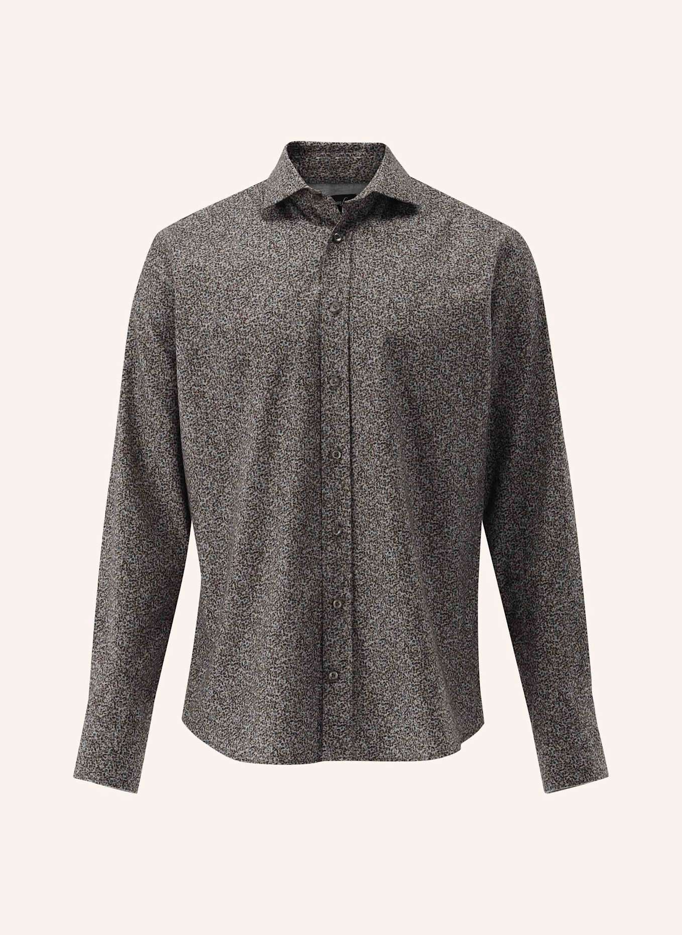 van Laack Hemd Tailor Fit: BEIGE/ BRAUN
