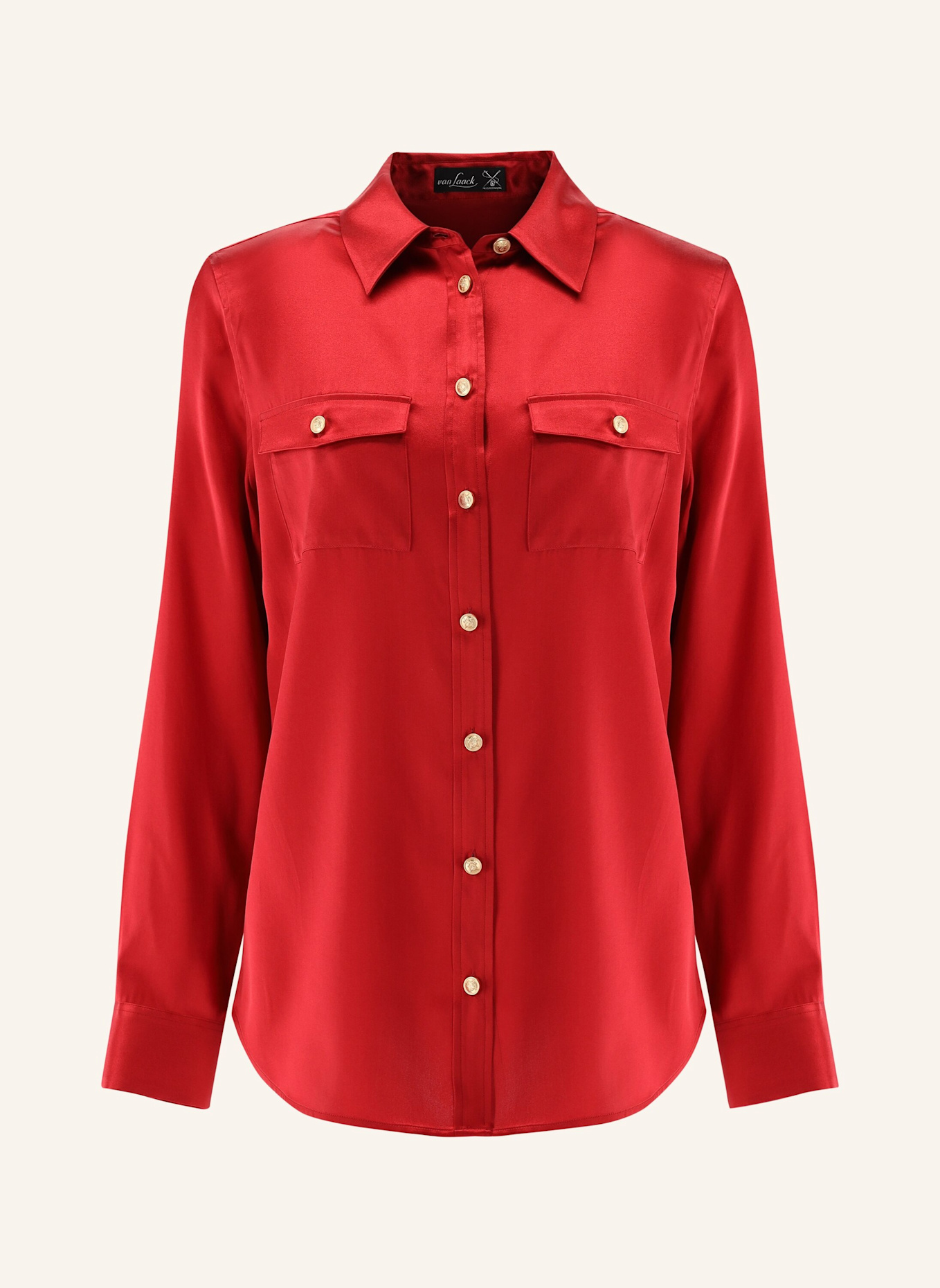 van Laack Bluse Modern Fit: ROT