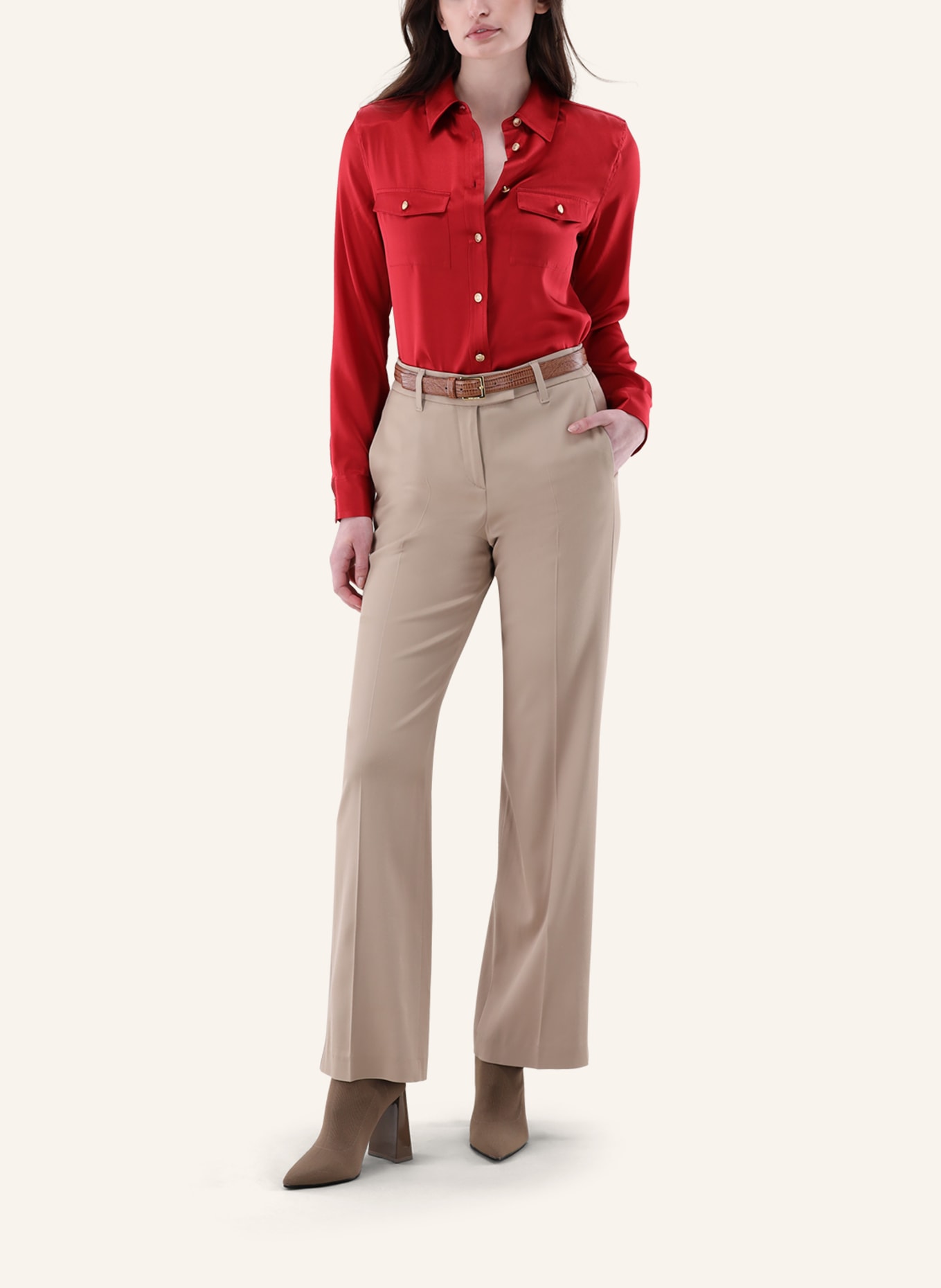 van Laack Bluse Modern Fit: ROT