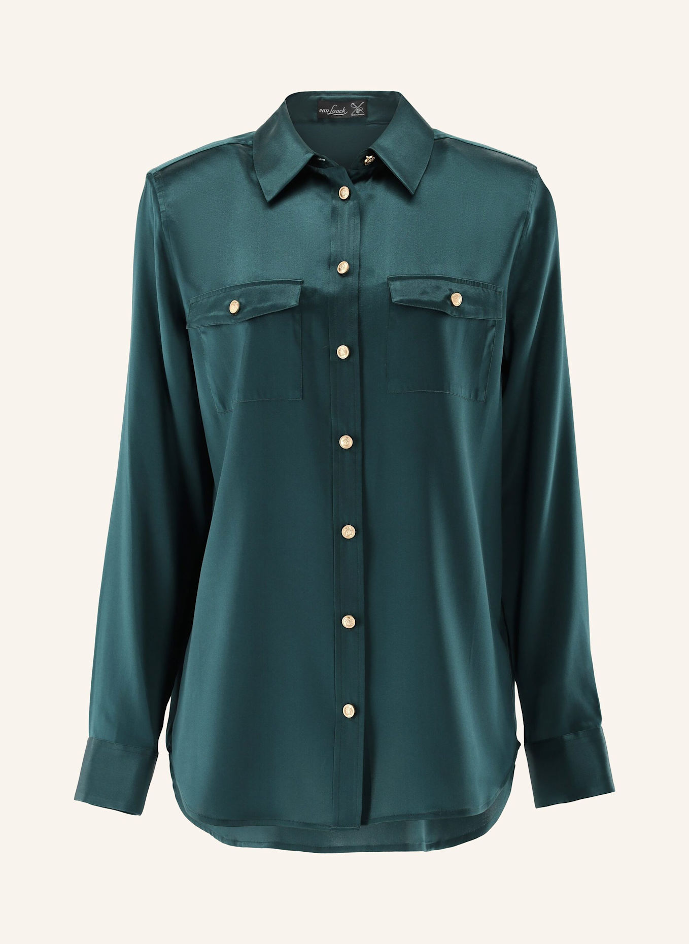 van Laack Bluse Modern Fit: GRÜN