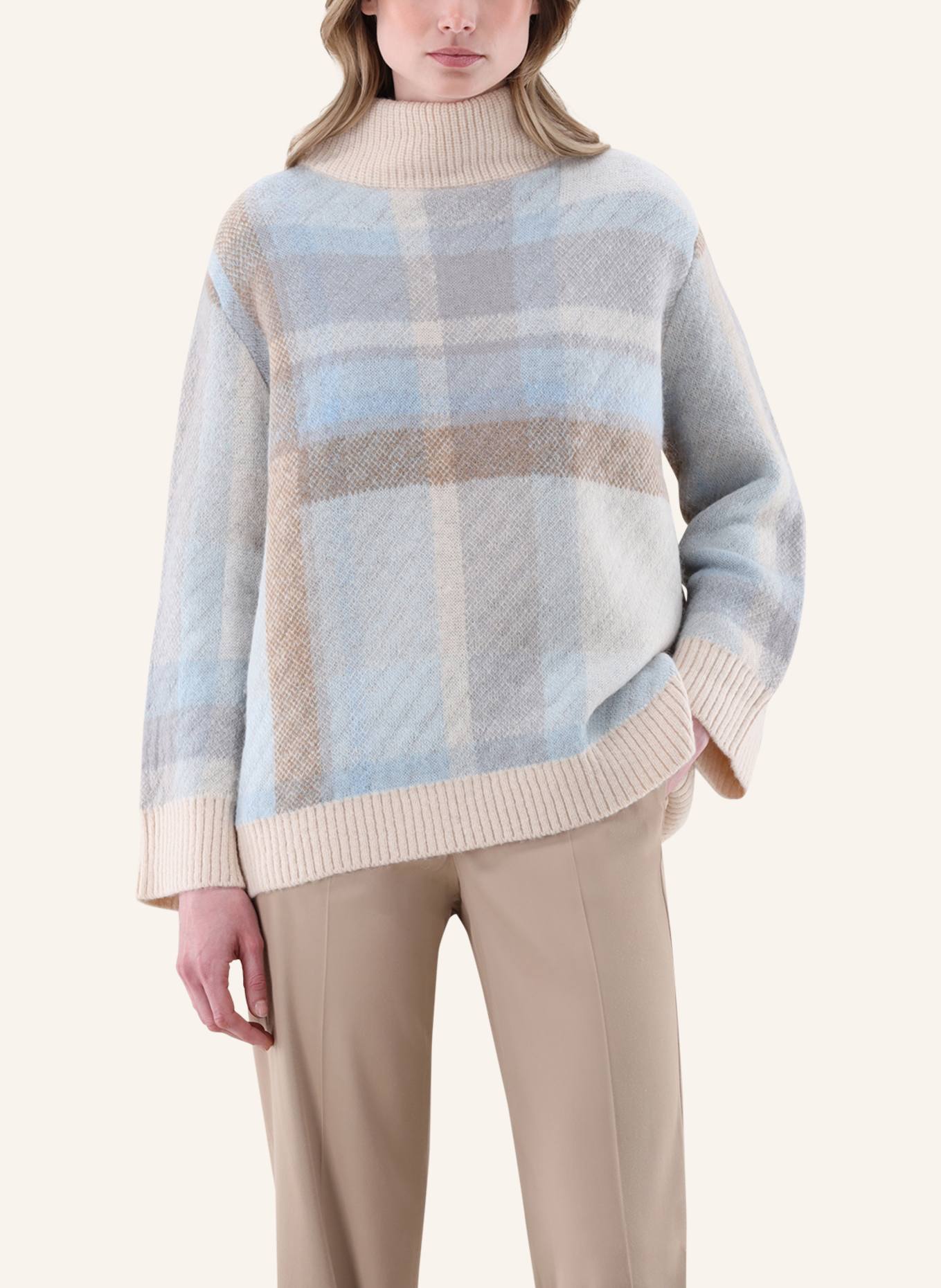 van Laack Pullover: BEIGE/ BRAUN