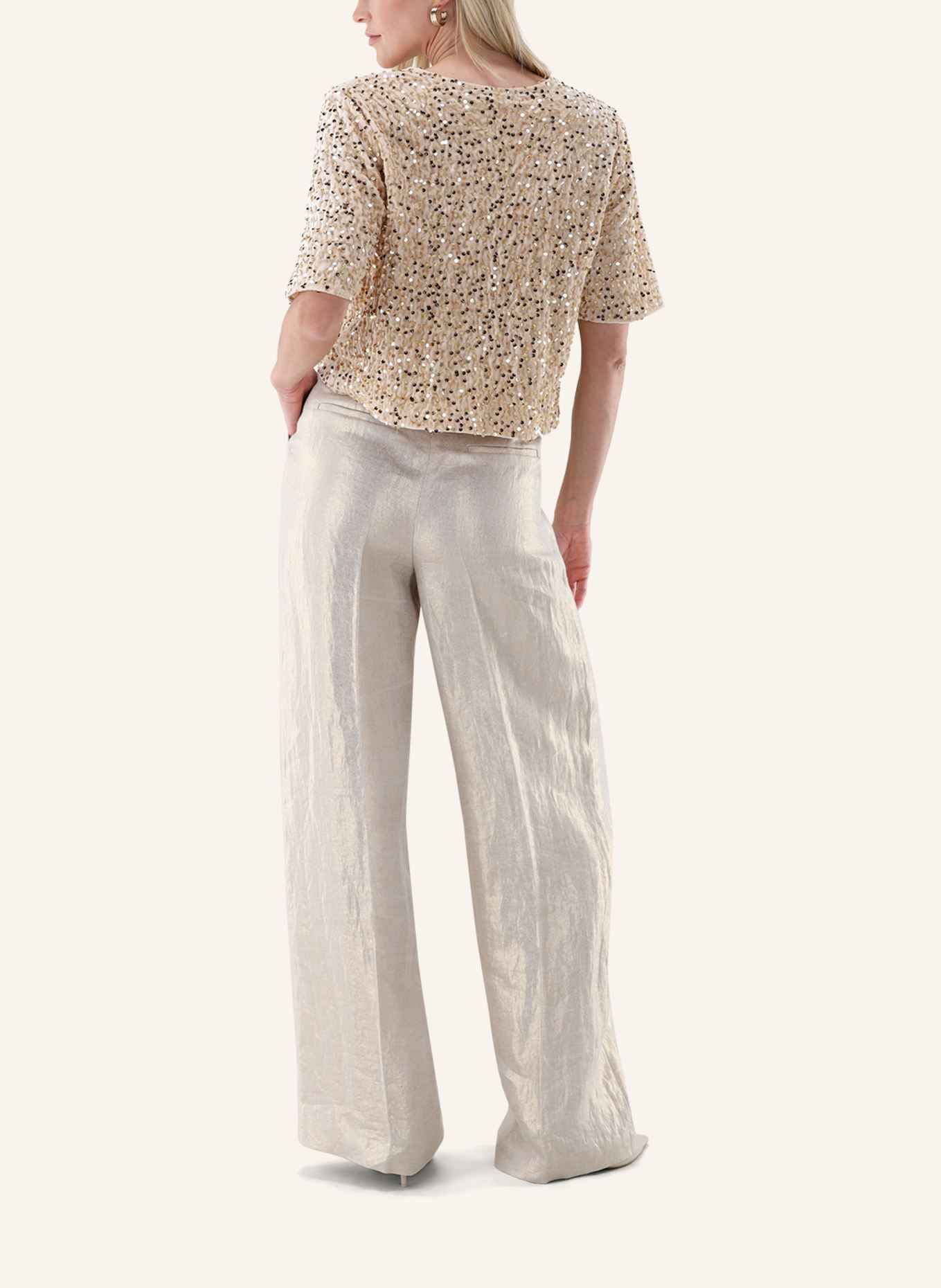 van Laack Bluse Modern Fit: BEIGE/ BRAUN