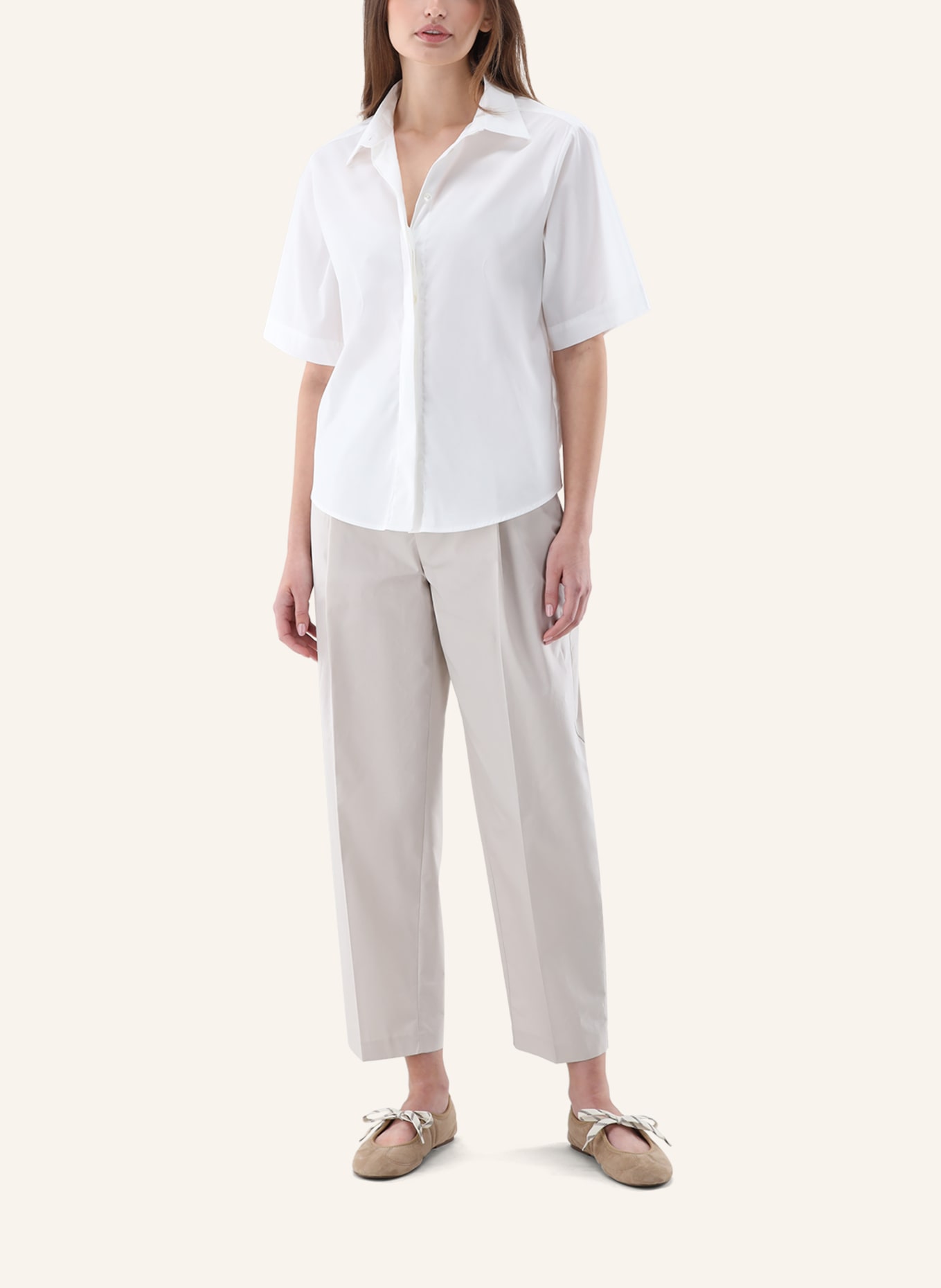 van Laack Bluse Modern Fit: BEIGE