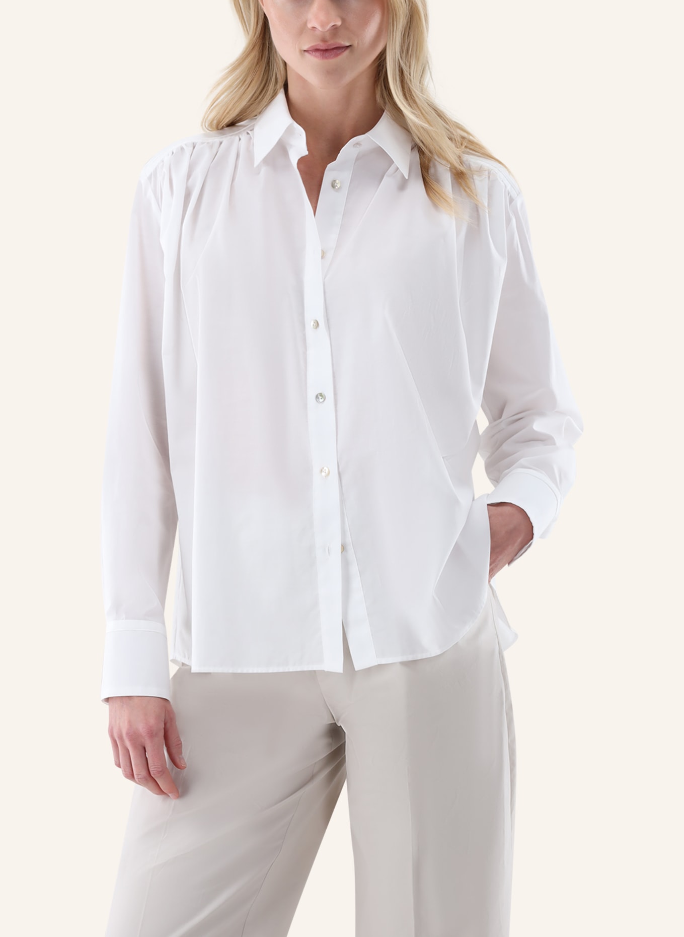 van Laack Bluse Modern Fit: WEISS