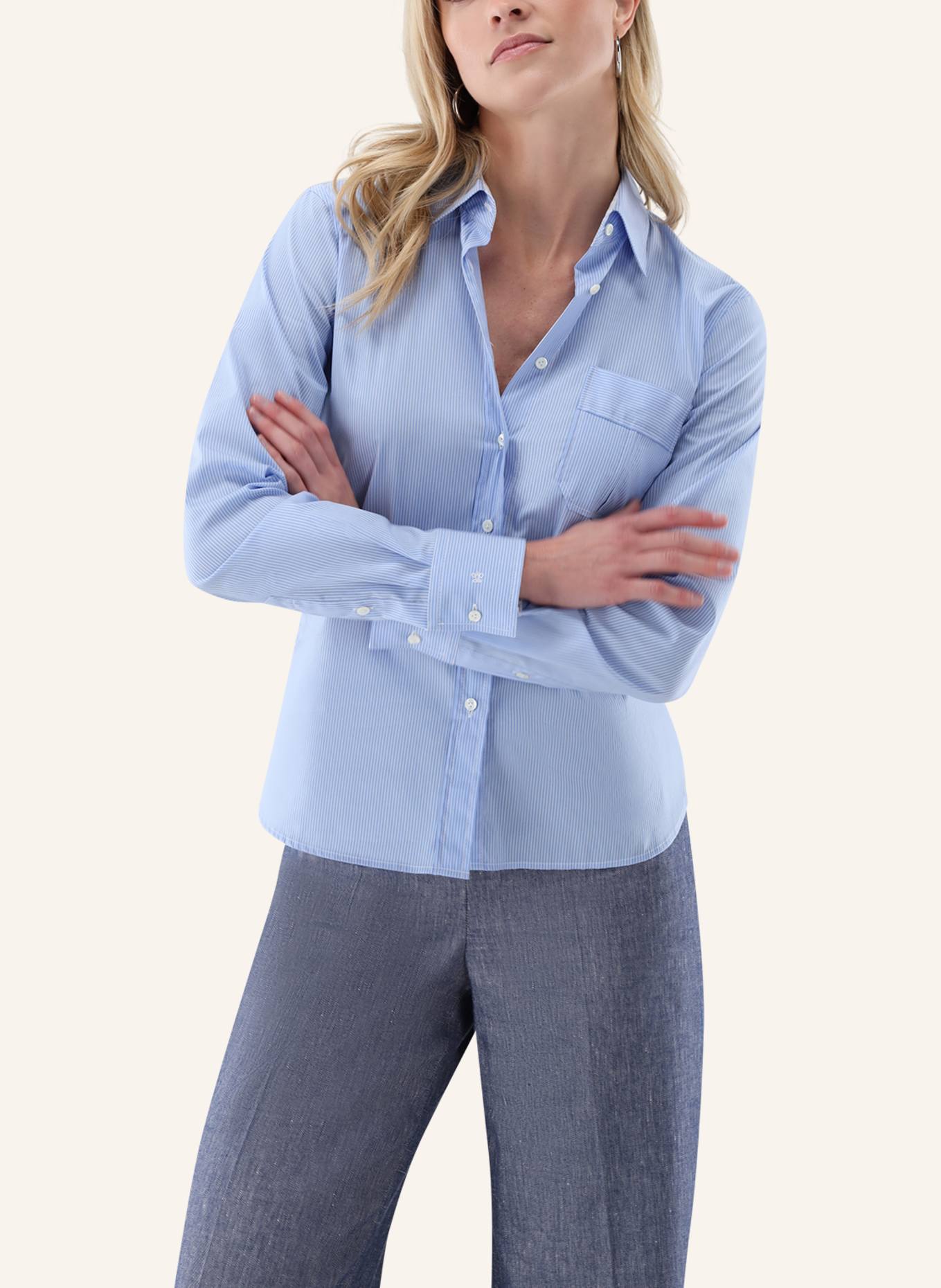 van Laack Bluse Modern Fit: HELLBLAU