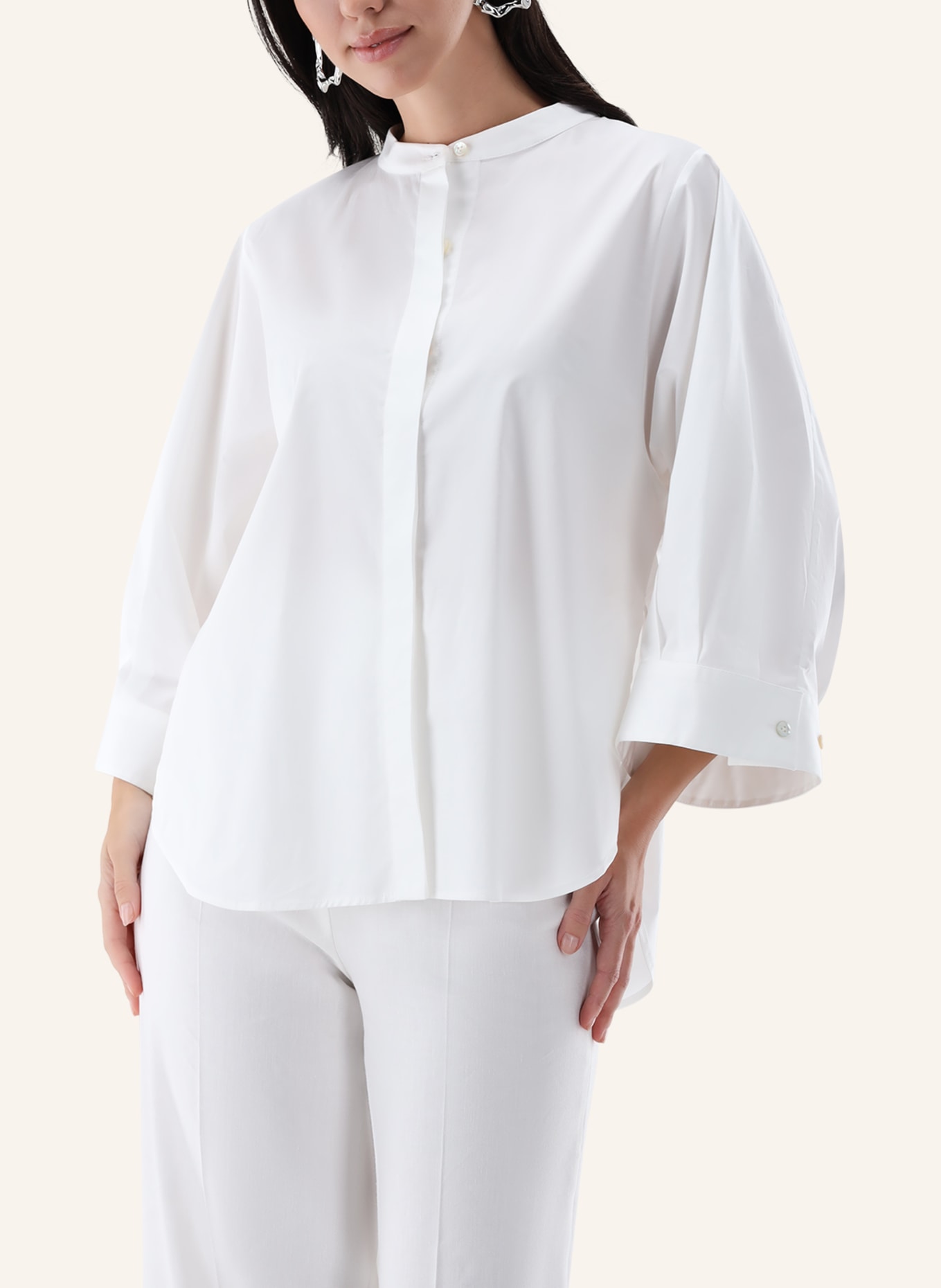 van Laack Bluse Modern Fit: WEISS