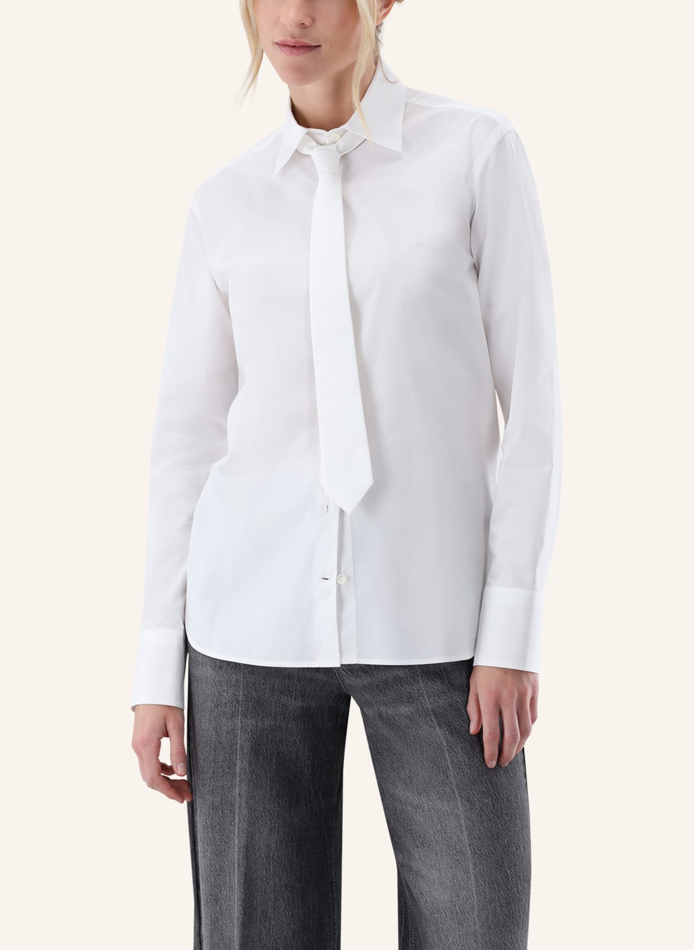 van Laack Bluse Modern Fit: WEISS