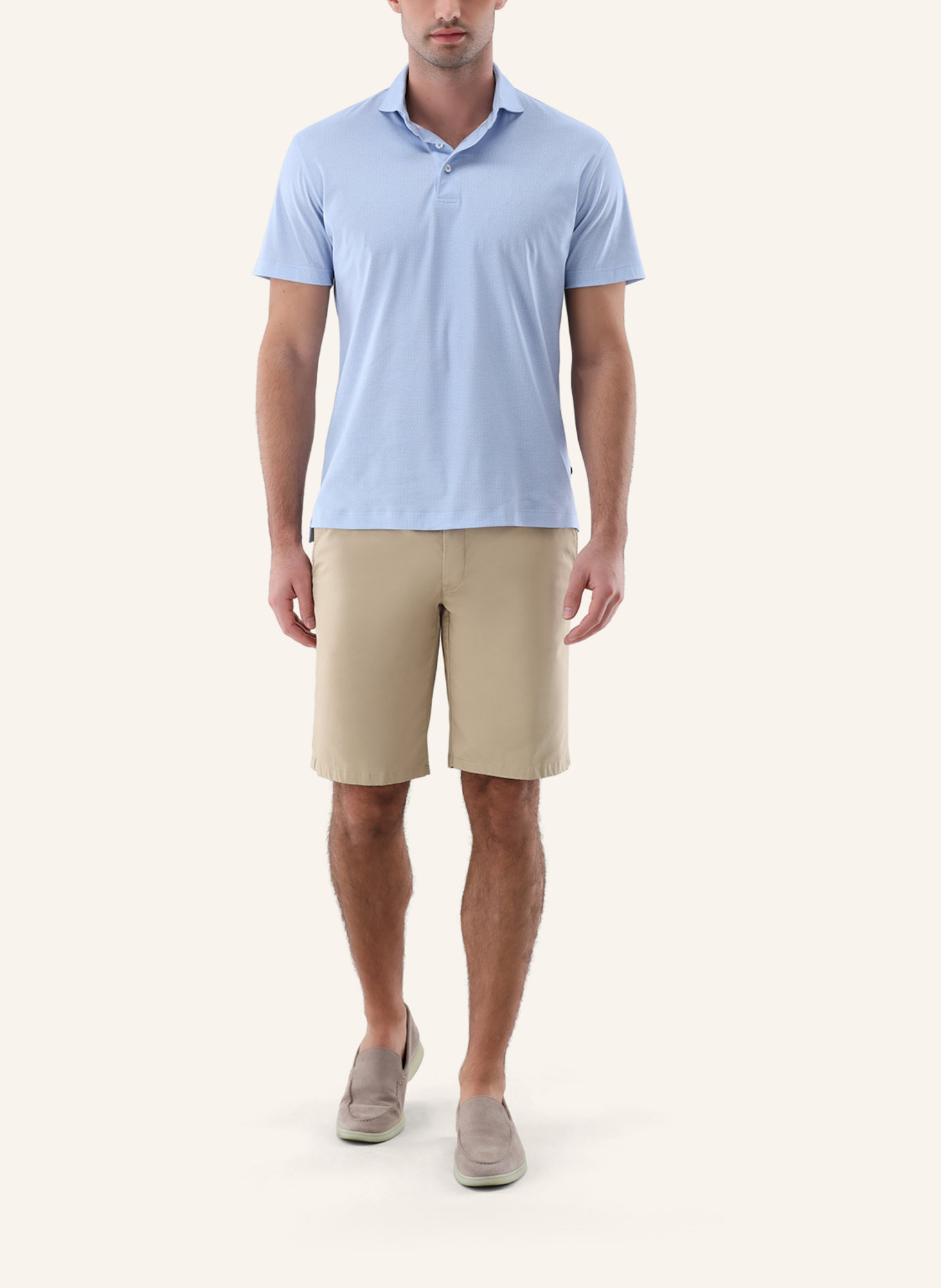 van Laack Hemd Polo: HELLBLAU