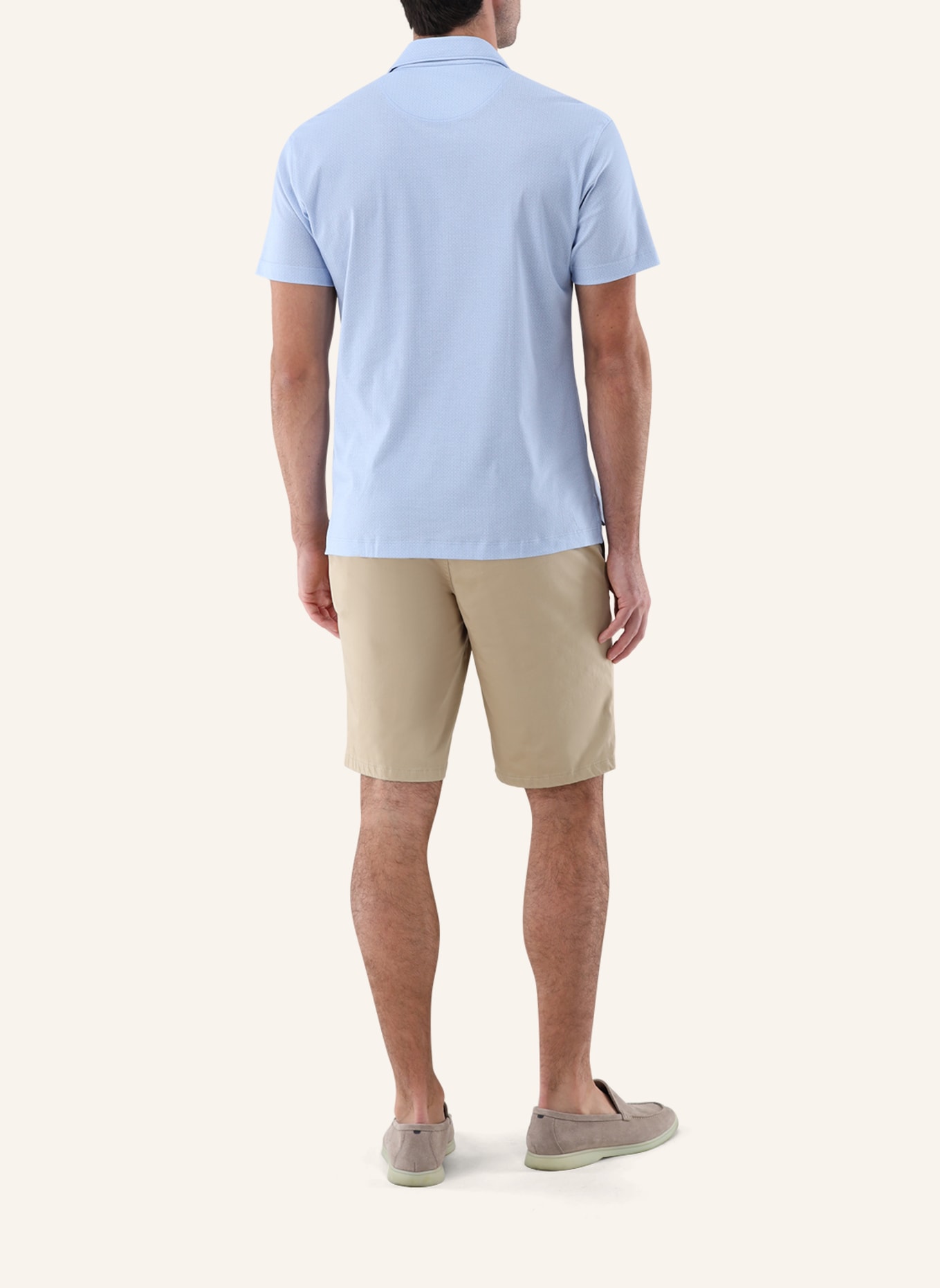 van Laack Hemd Polo: HELLBLAU