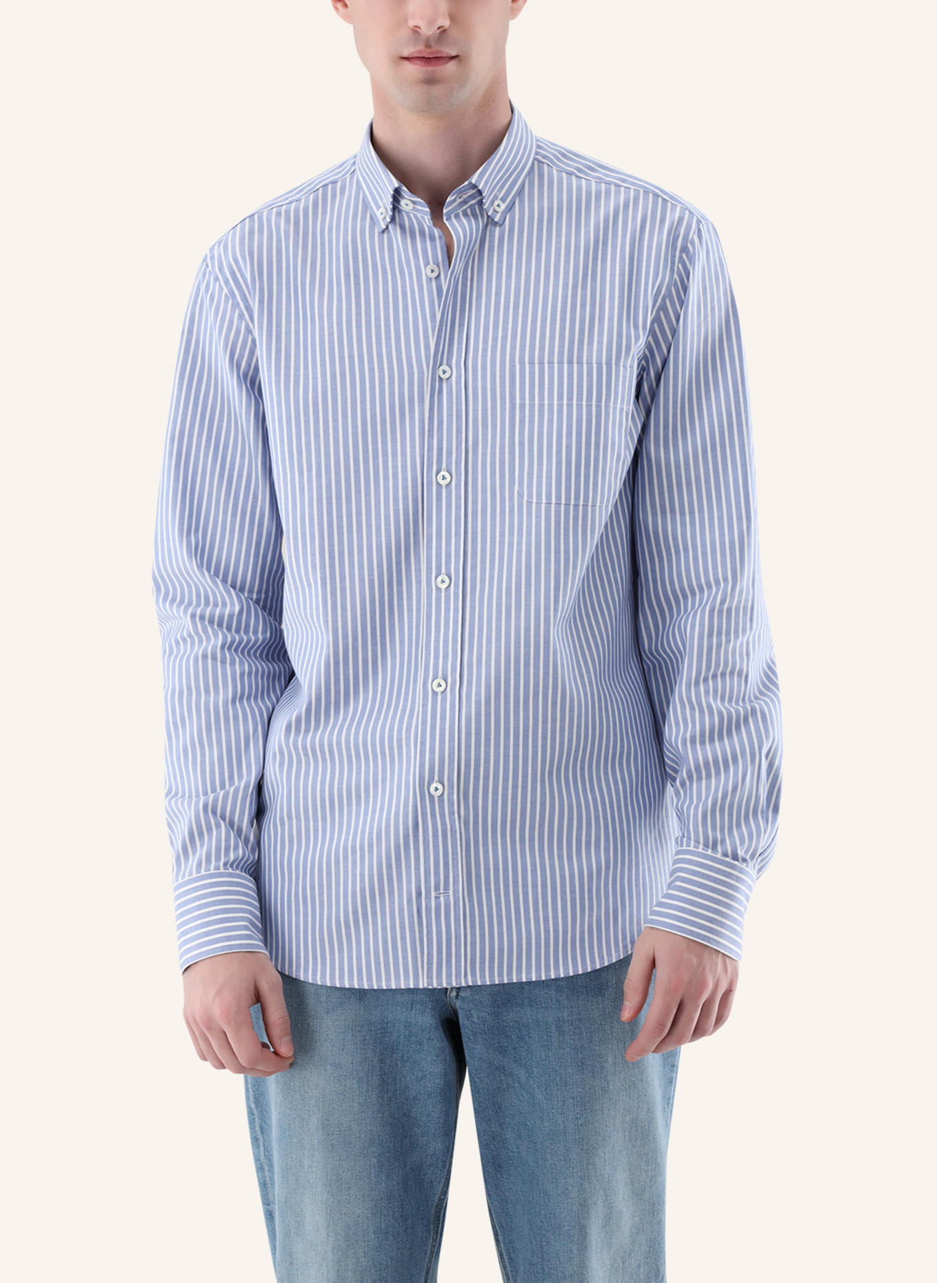 van Laack Hemd Tailor Fit: BLAU