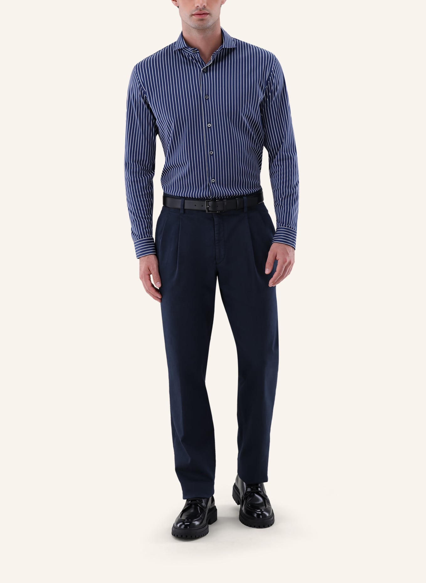 van Laack Hemd Tailor Fit: DUNKELBLAU
