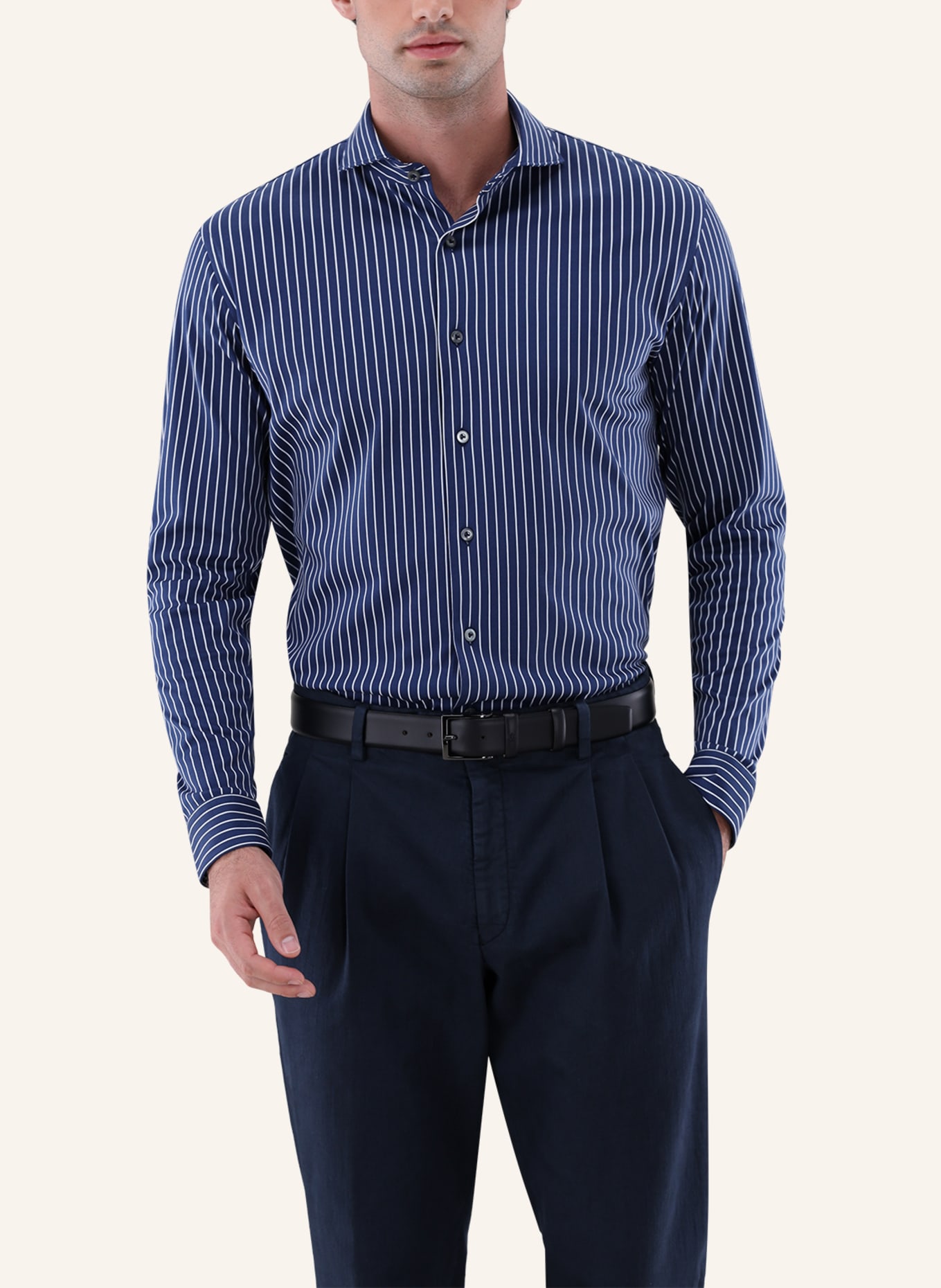 van Laack Hemd Tailor Fit: DUNKELBLAU