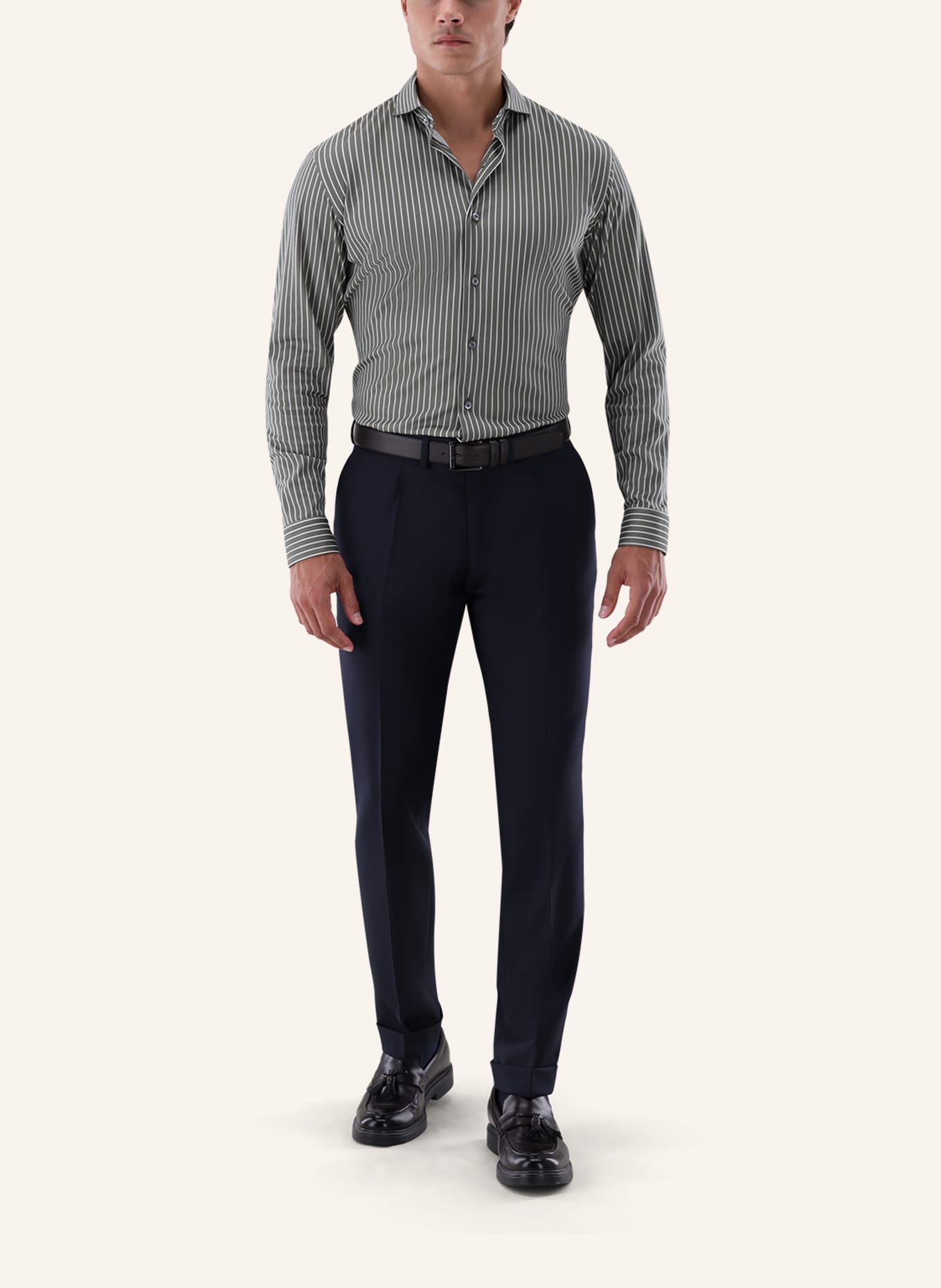 van Laack Hemd Tailor Fit: GRÜN