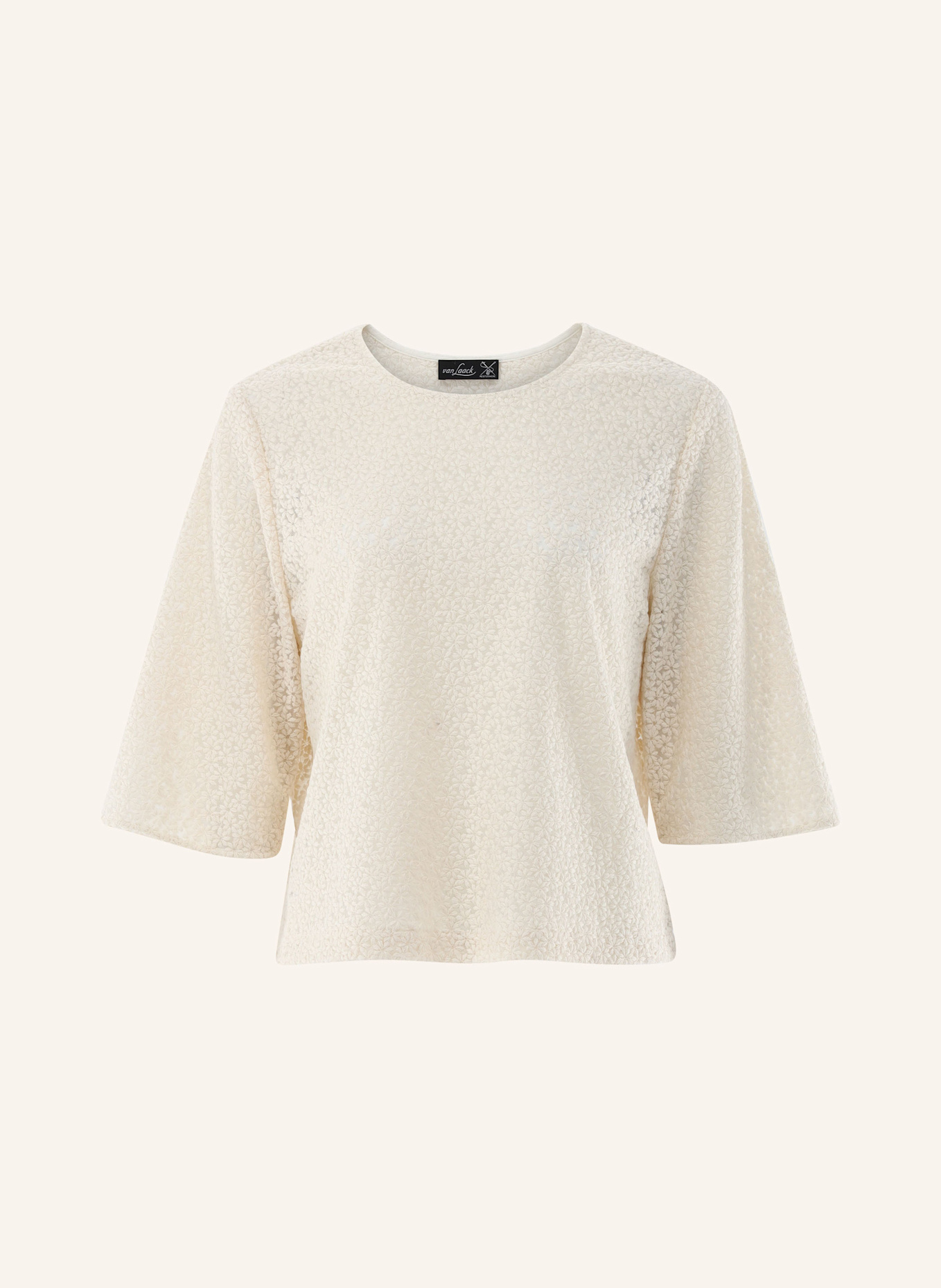 van Laack Bluse Modern Fit: BEIGE/ BRAUN