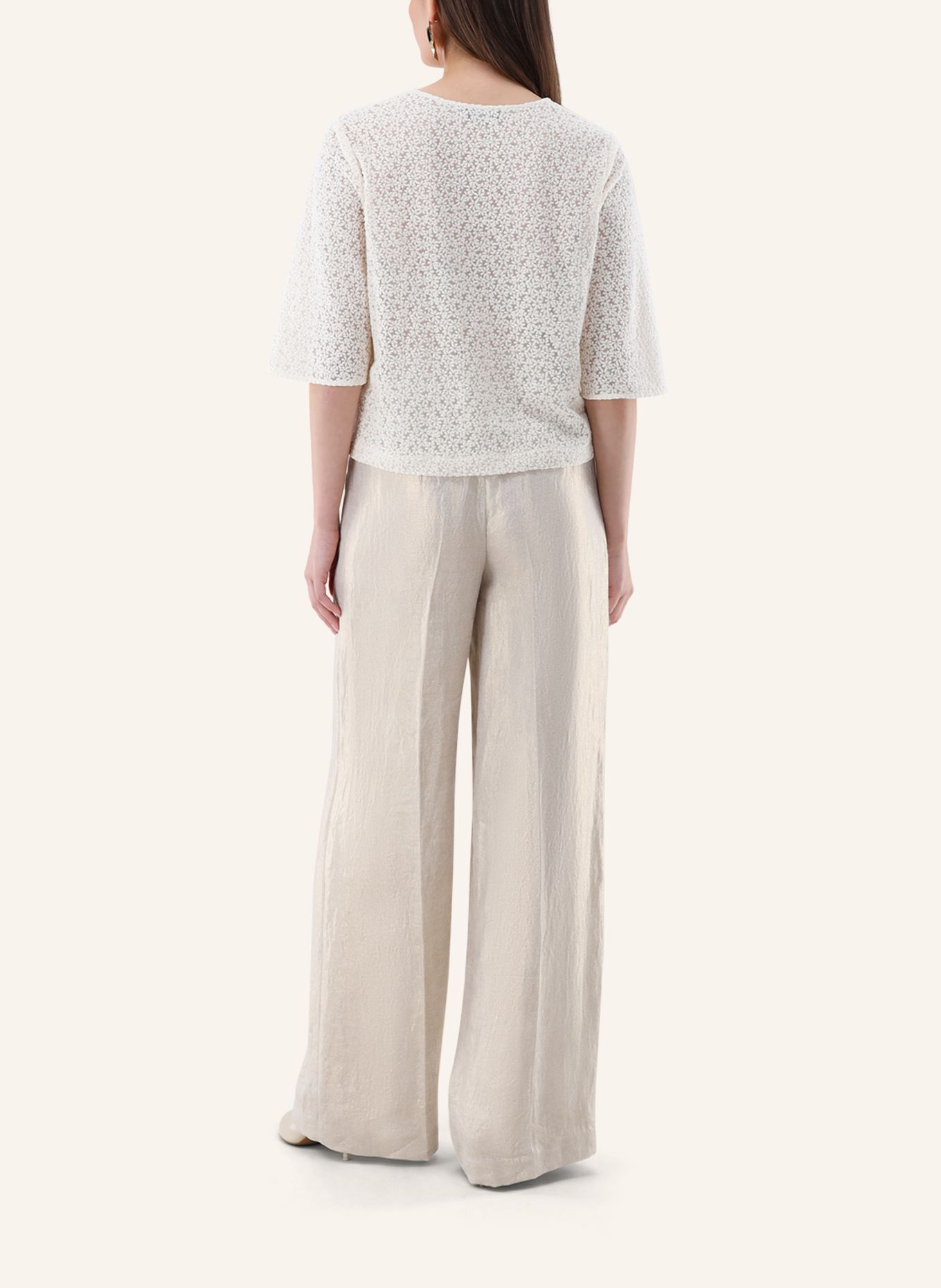 van Laack Bluse Modern Fit: BEIGE/ BRAUN