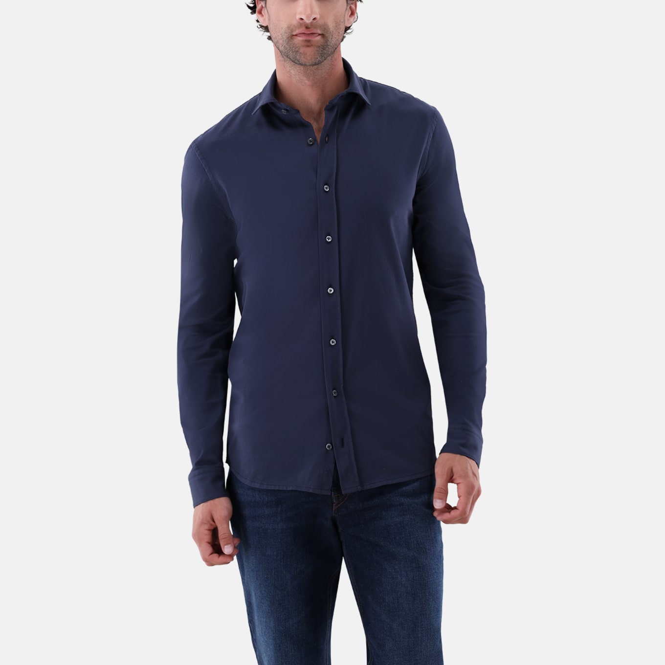 van Laack Hemd Slim Fit: DUNKELBLAU