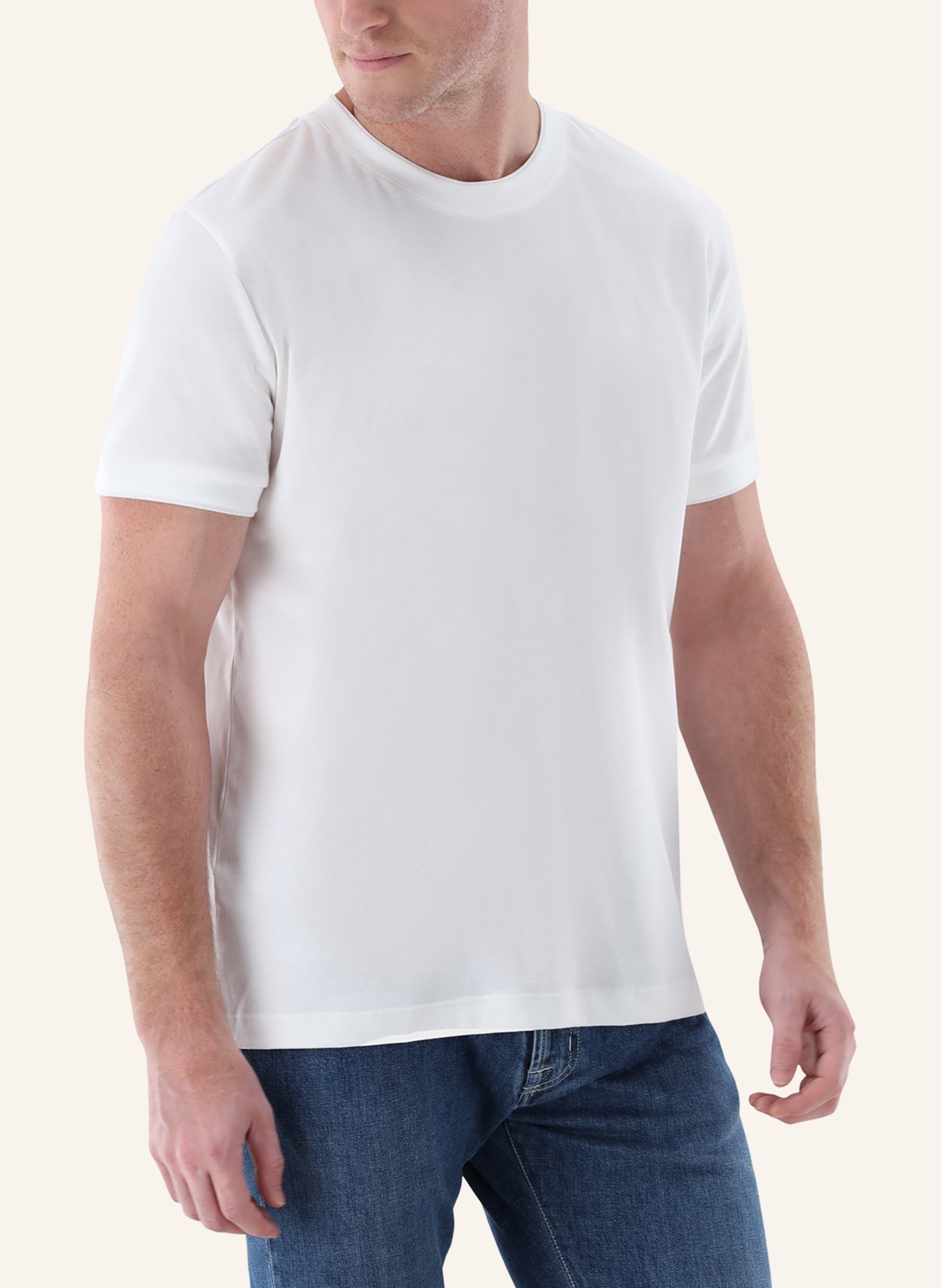 van Laack T-Shirt Modern Fit: WEISS