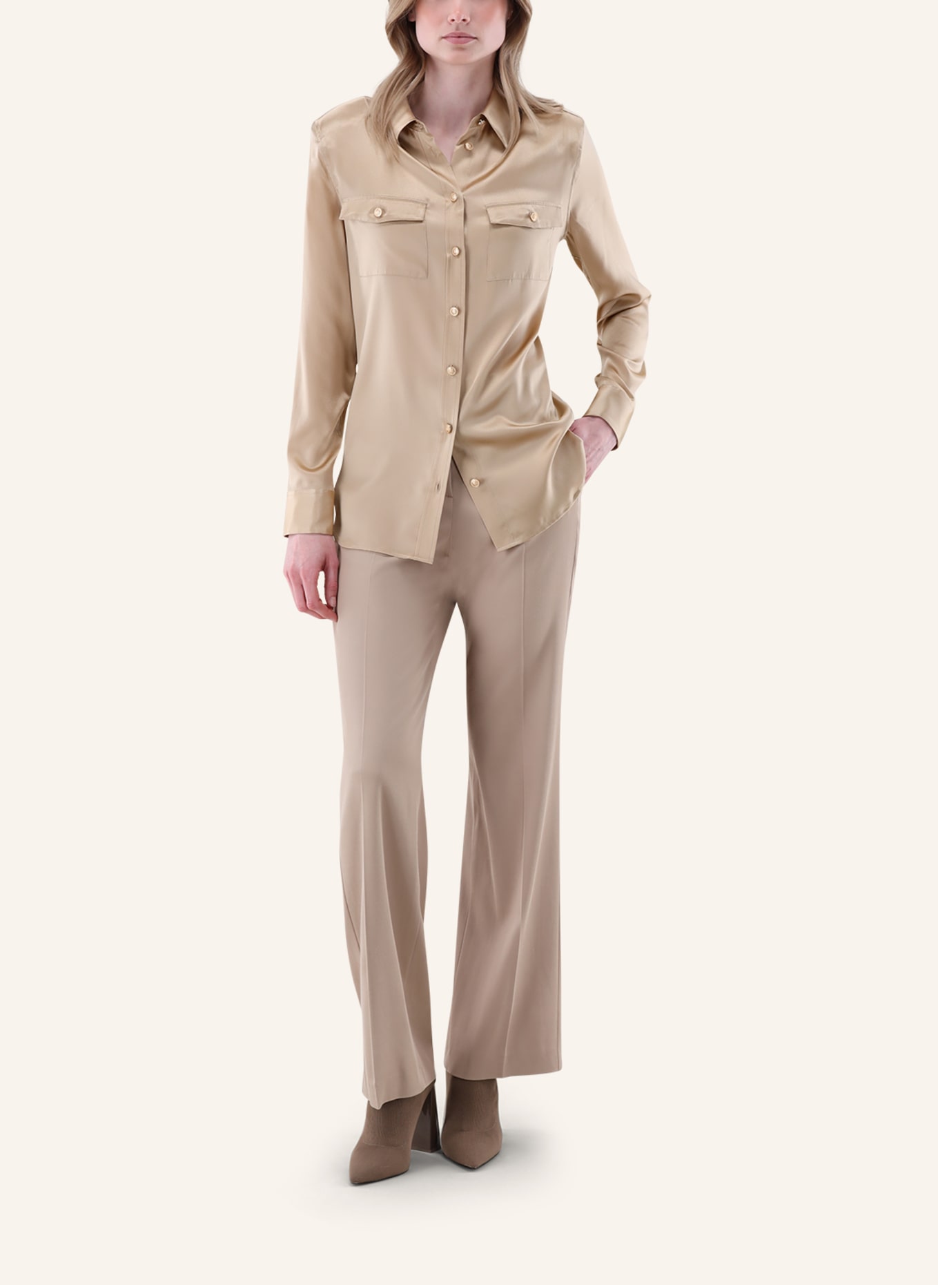 van Laack Bluse Modern Fit: GELB