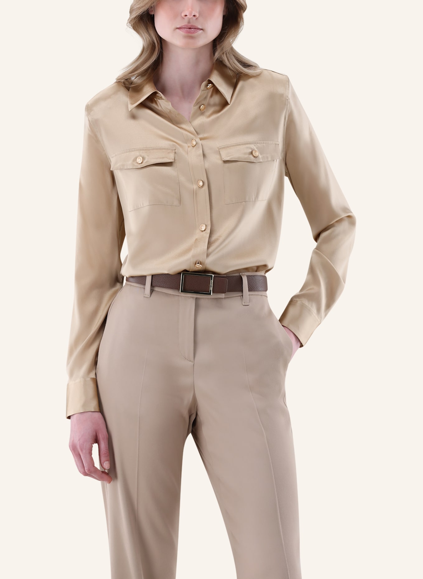 van Laack Bluse Modern Fit: GELB