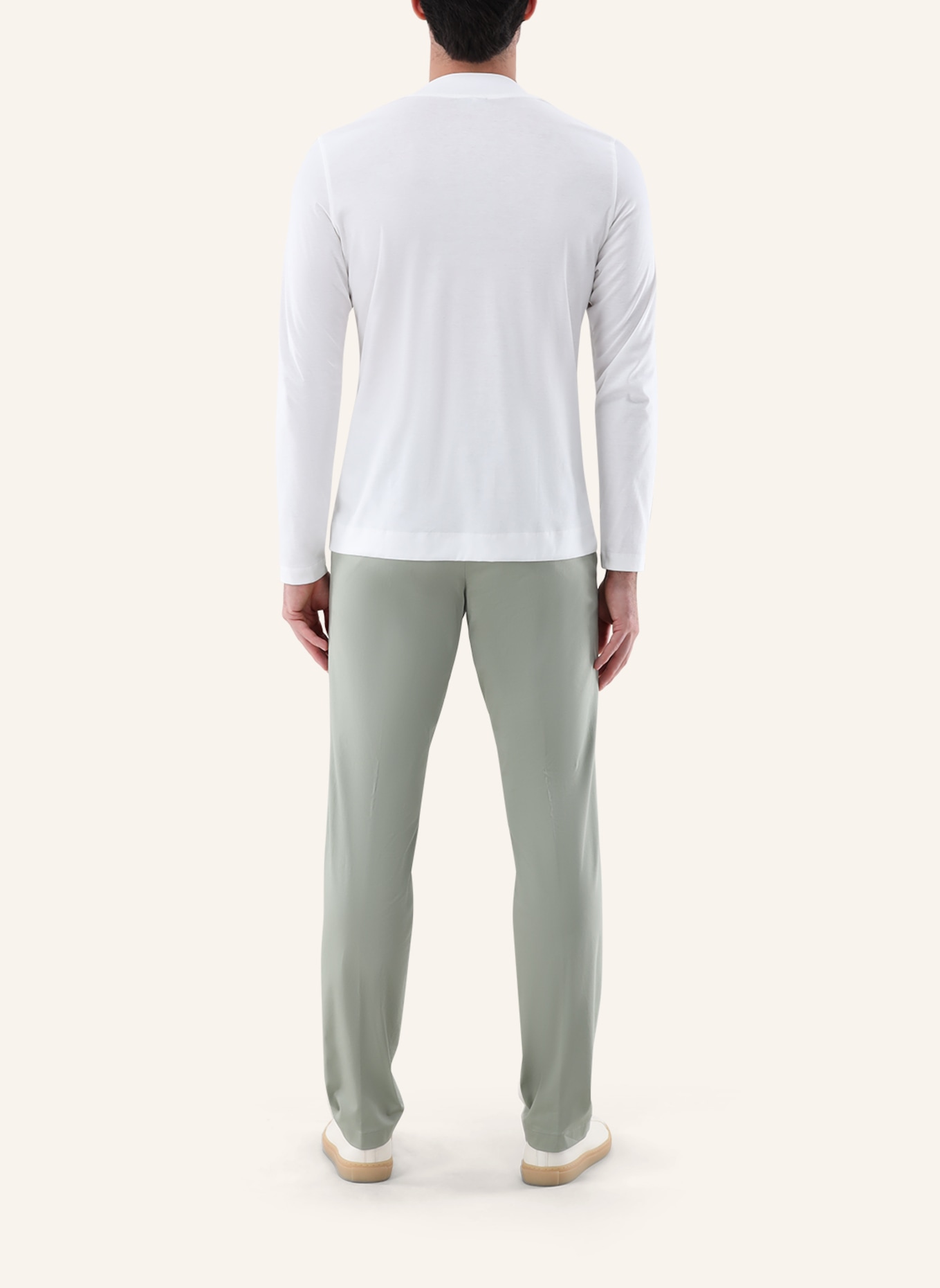 van Laack Longsleeves Polo: BEIGE