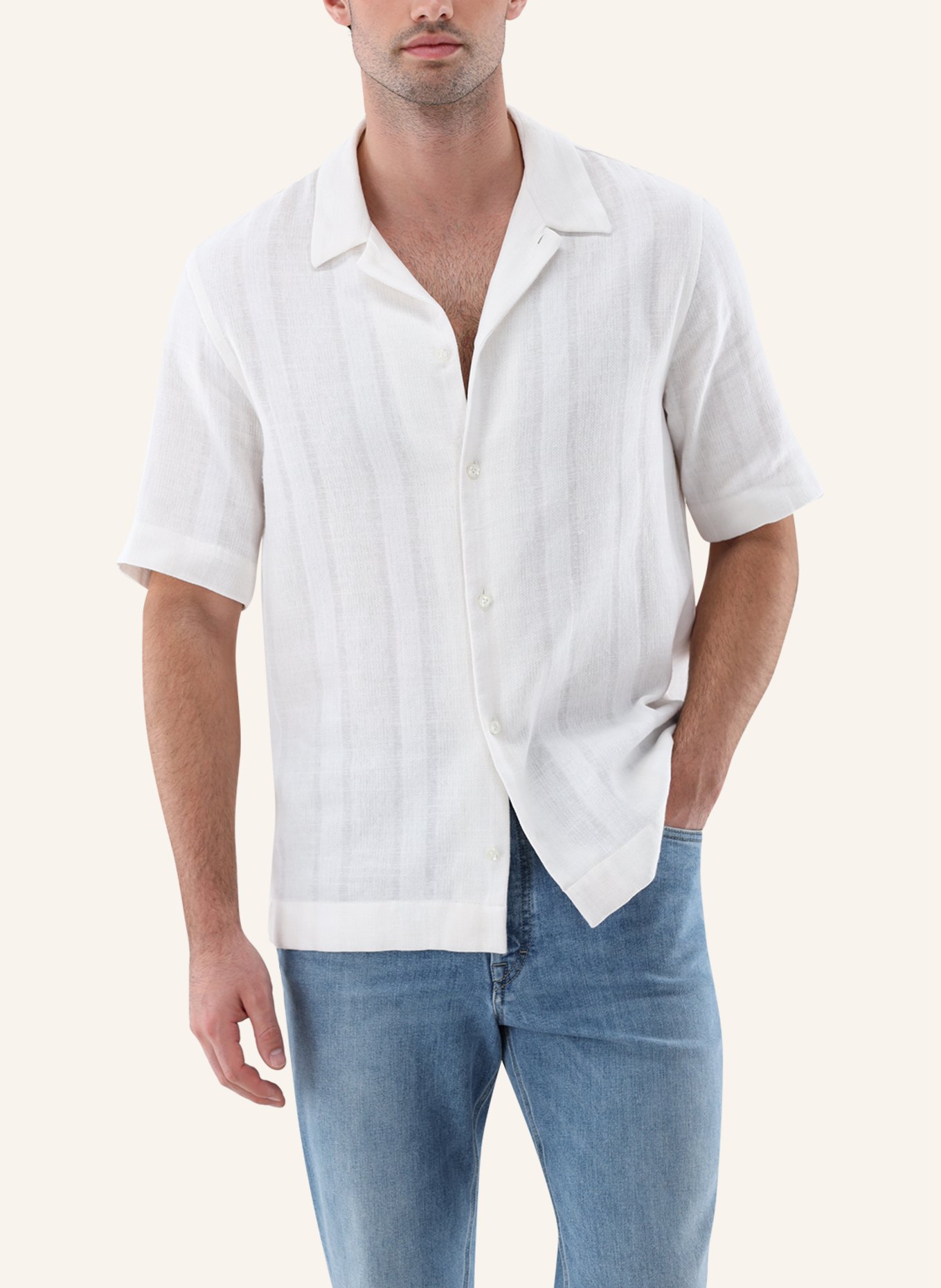 van Laack Hemd Tailor Fit: BEIGE