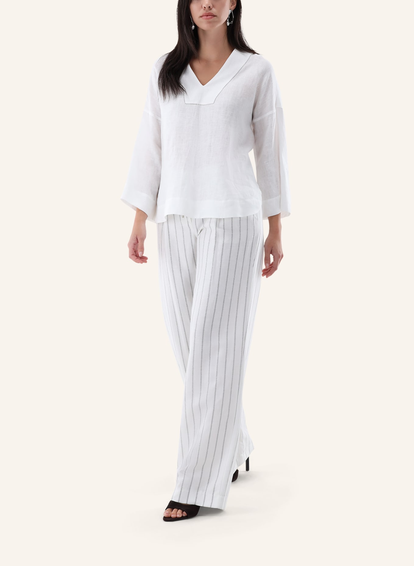 van Laack Bluse Modern Fit: BEIGE