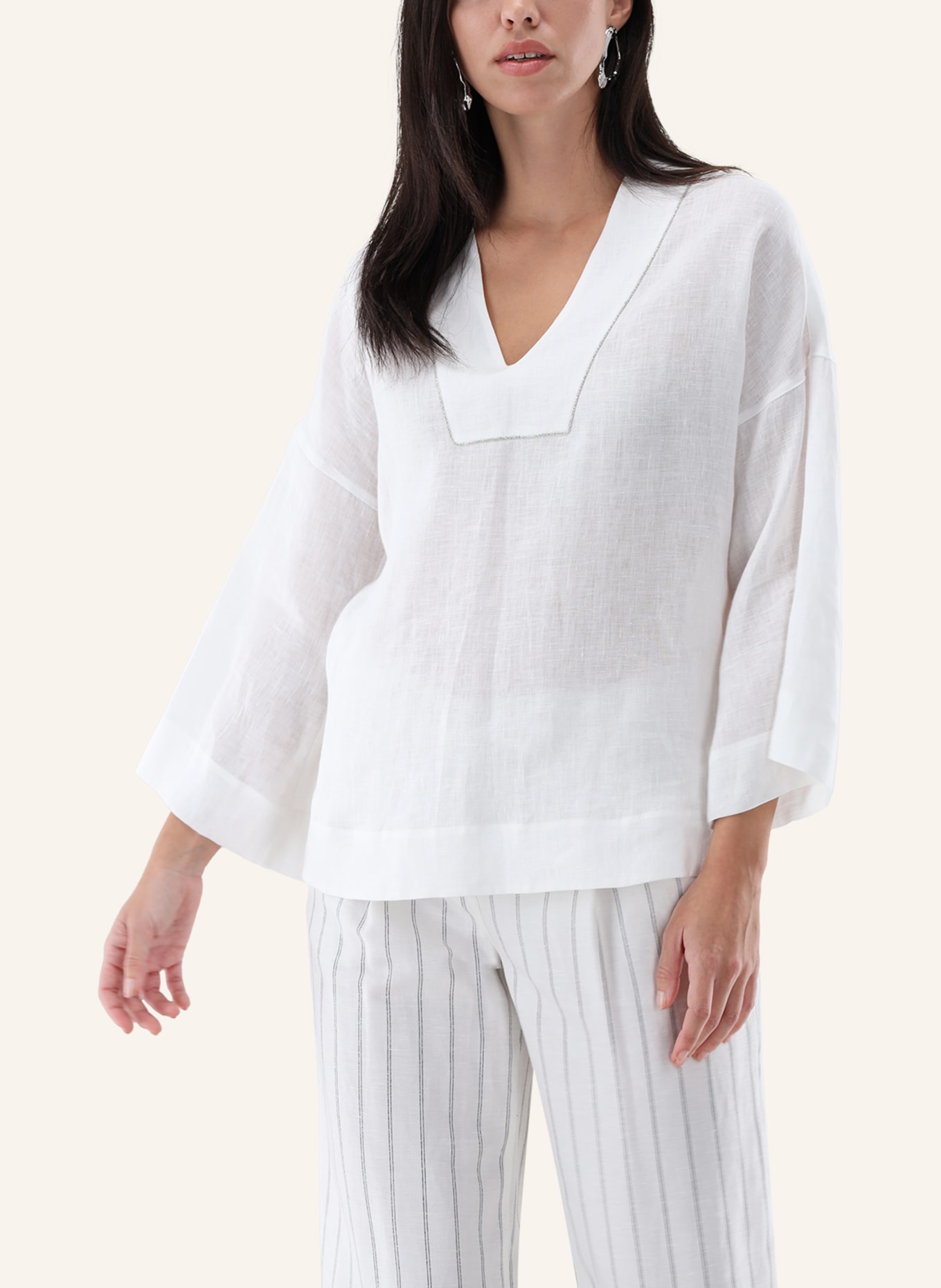 van Laack Bluse Modern Fit: BEIGE