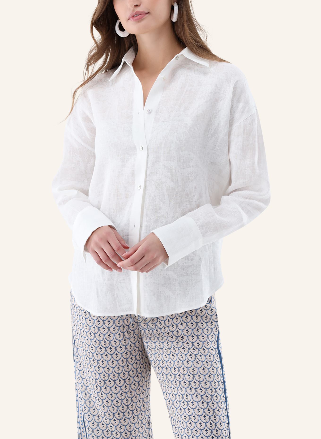 van Laack Bluse Modern Fit: WEISS