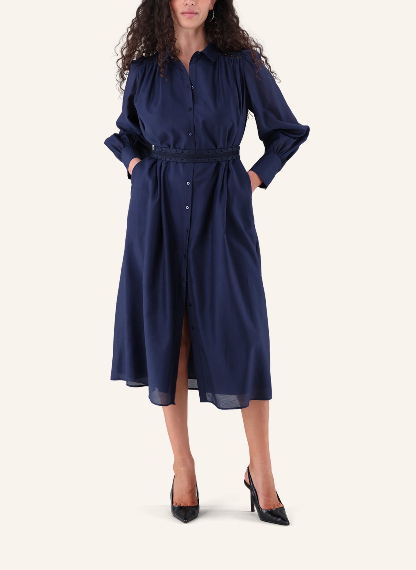 van Laack Kleid Modern Fit: DUNKELBLAU