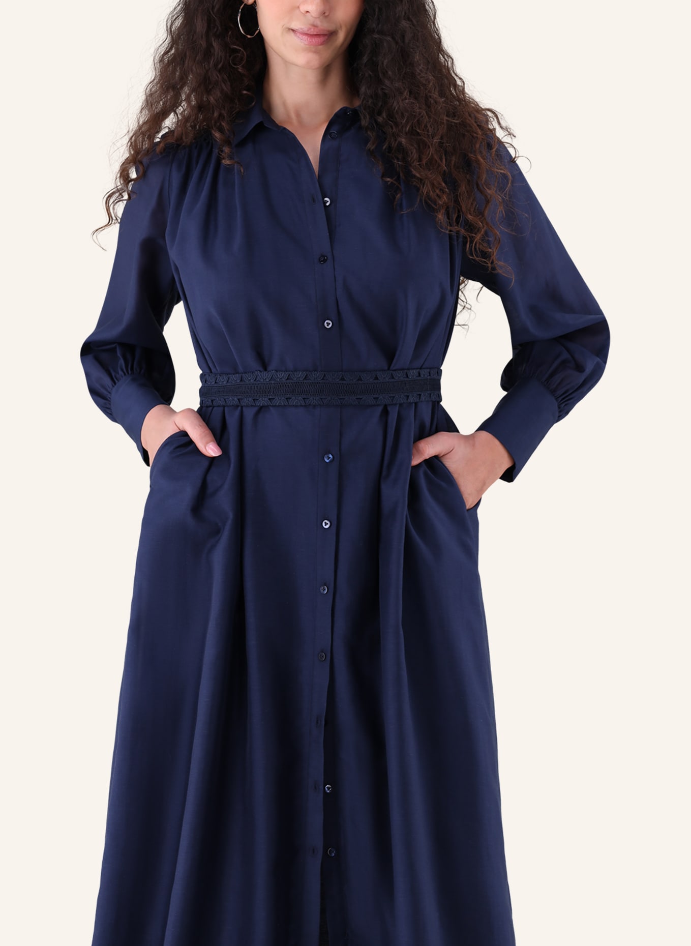 van Laack Kleid Modern Fit: DUNKELBLAU