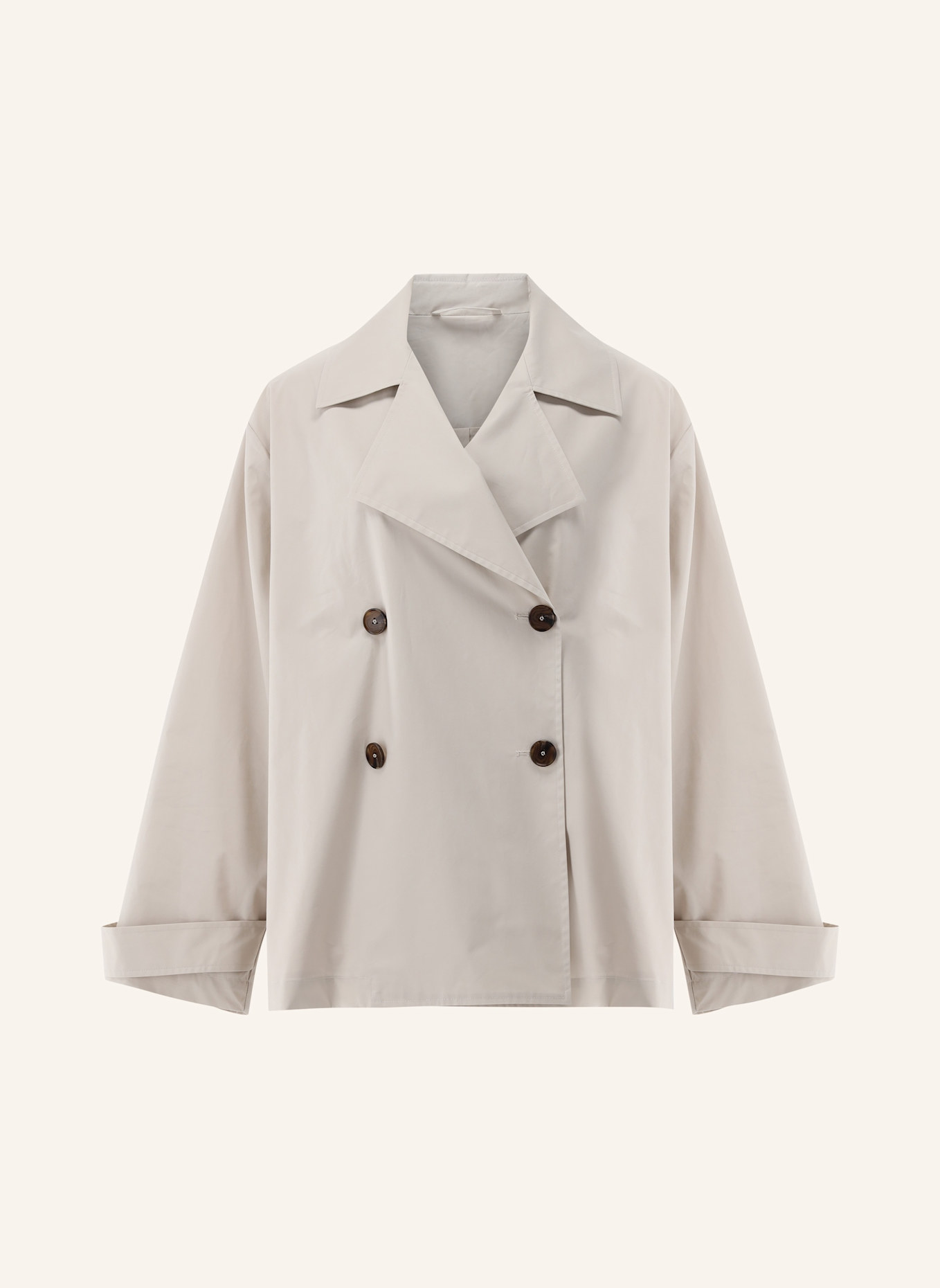 van Laack Mantel Modern Fit: BEIGE/ BRAUN