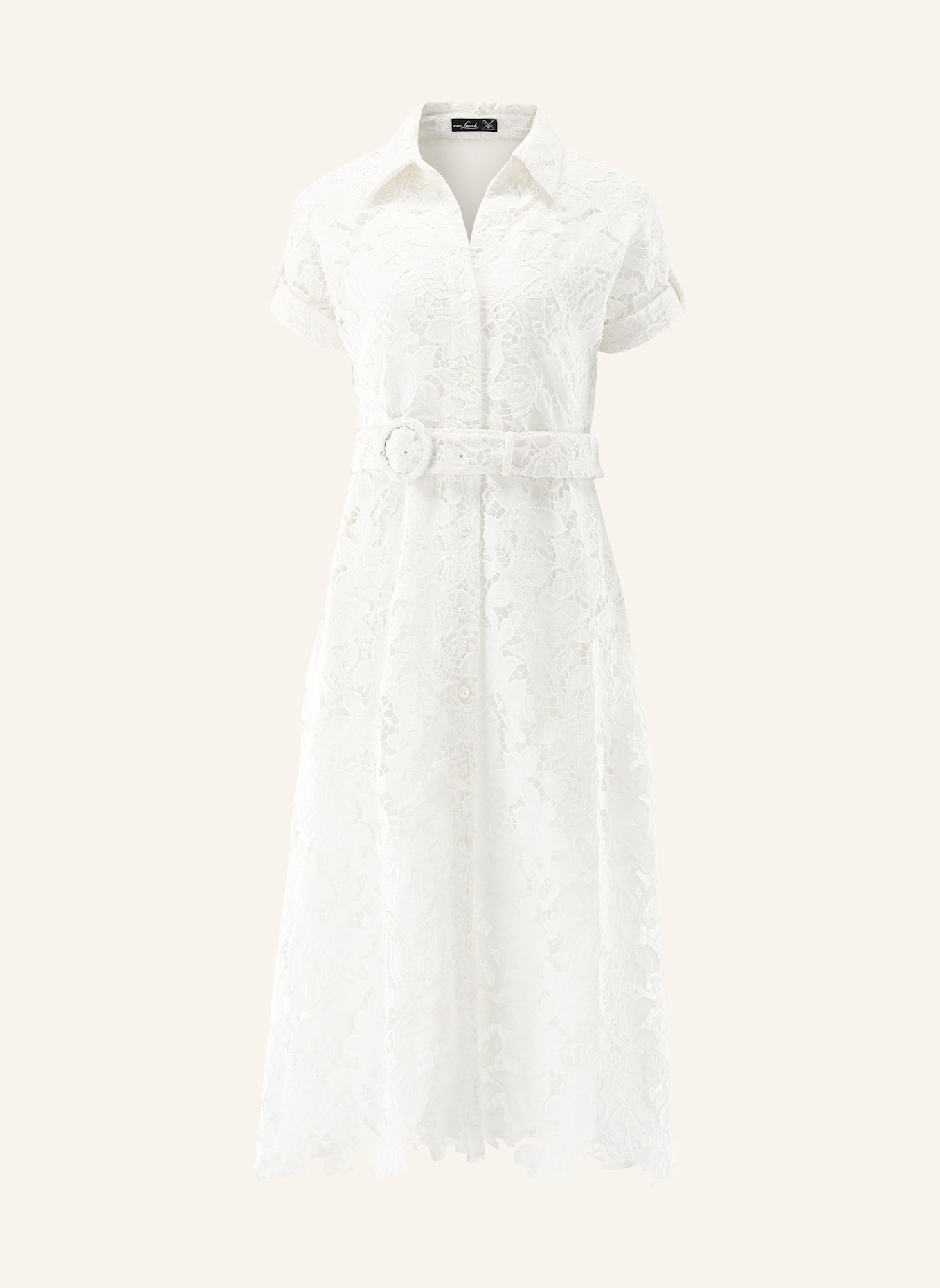 van Laack Kleid Modern Fit: WEISS