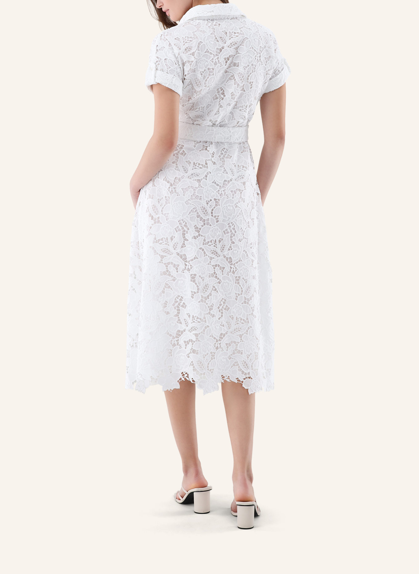 van Laack Kleid Modern Fit: WEISS