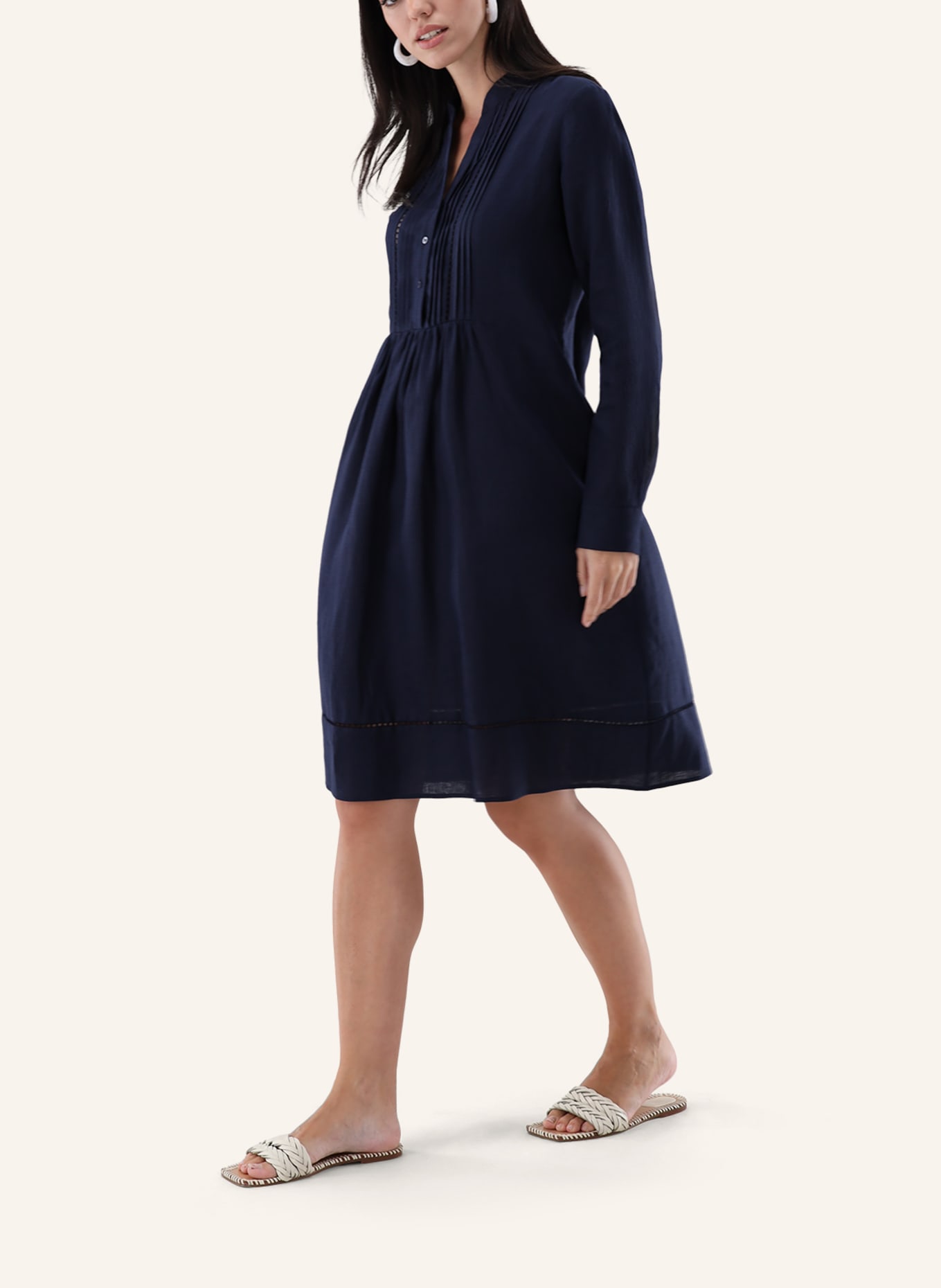 van Laack Kleid Modern Fit: DUNKELBLAU