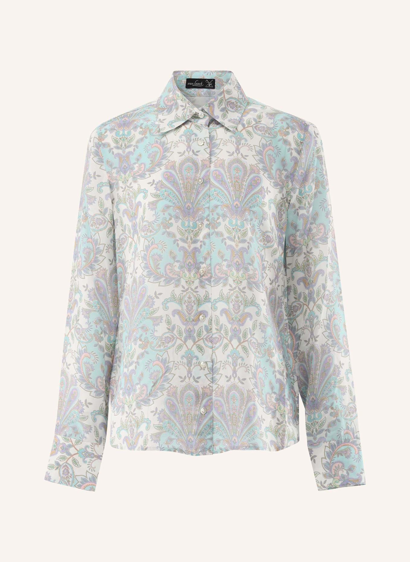 van Laack Bluse Modern Fit: BEIGE/ BRAUN