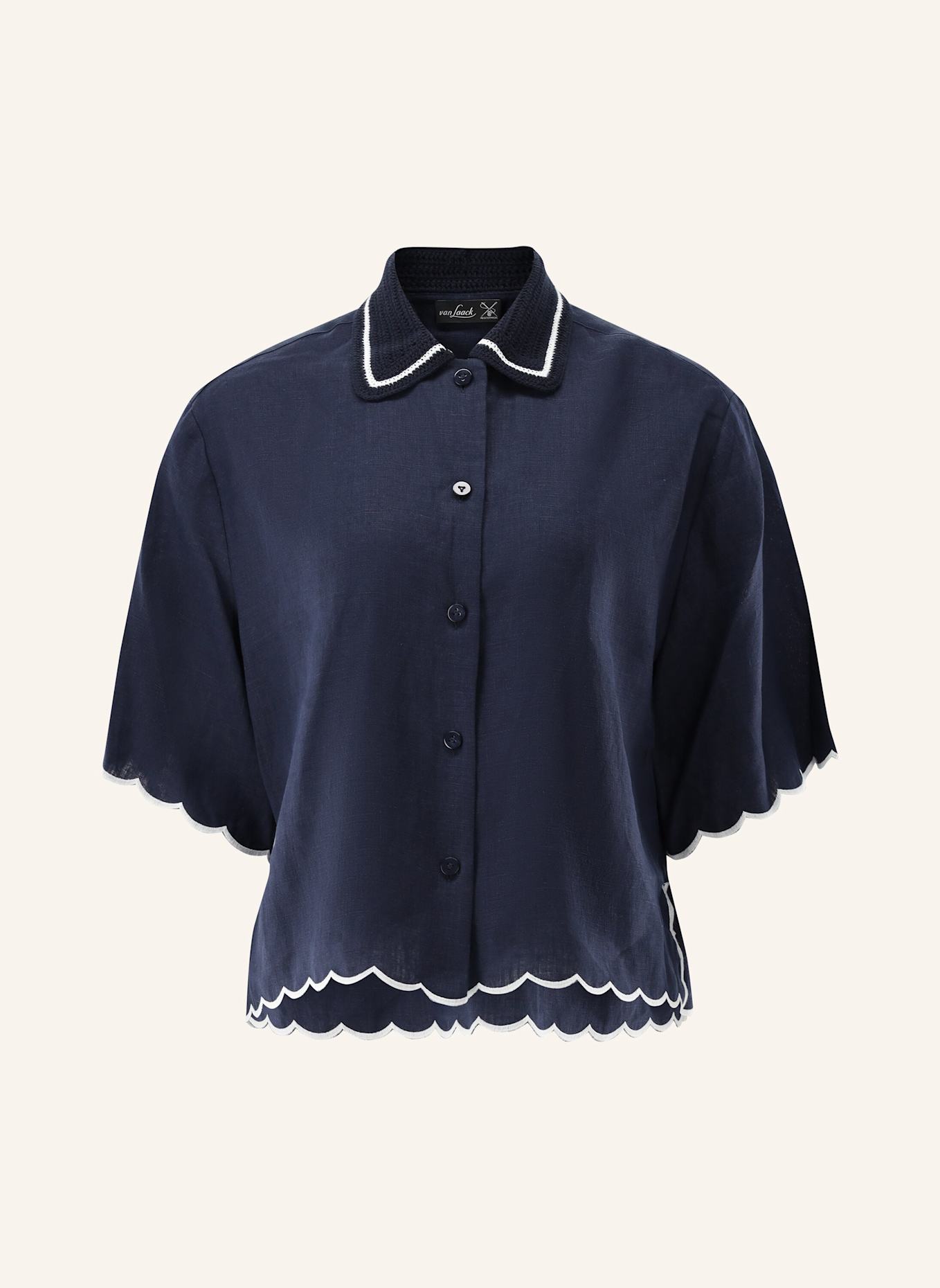 van Laack Bluse Modern Fit: DUNKELBLAU