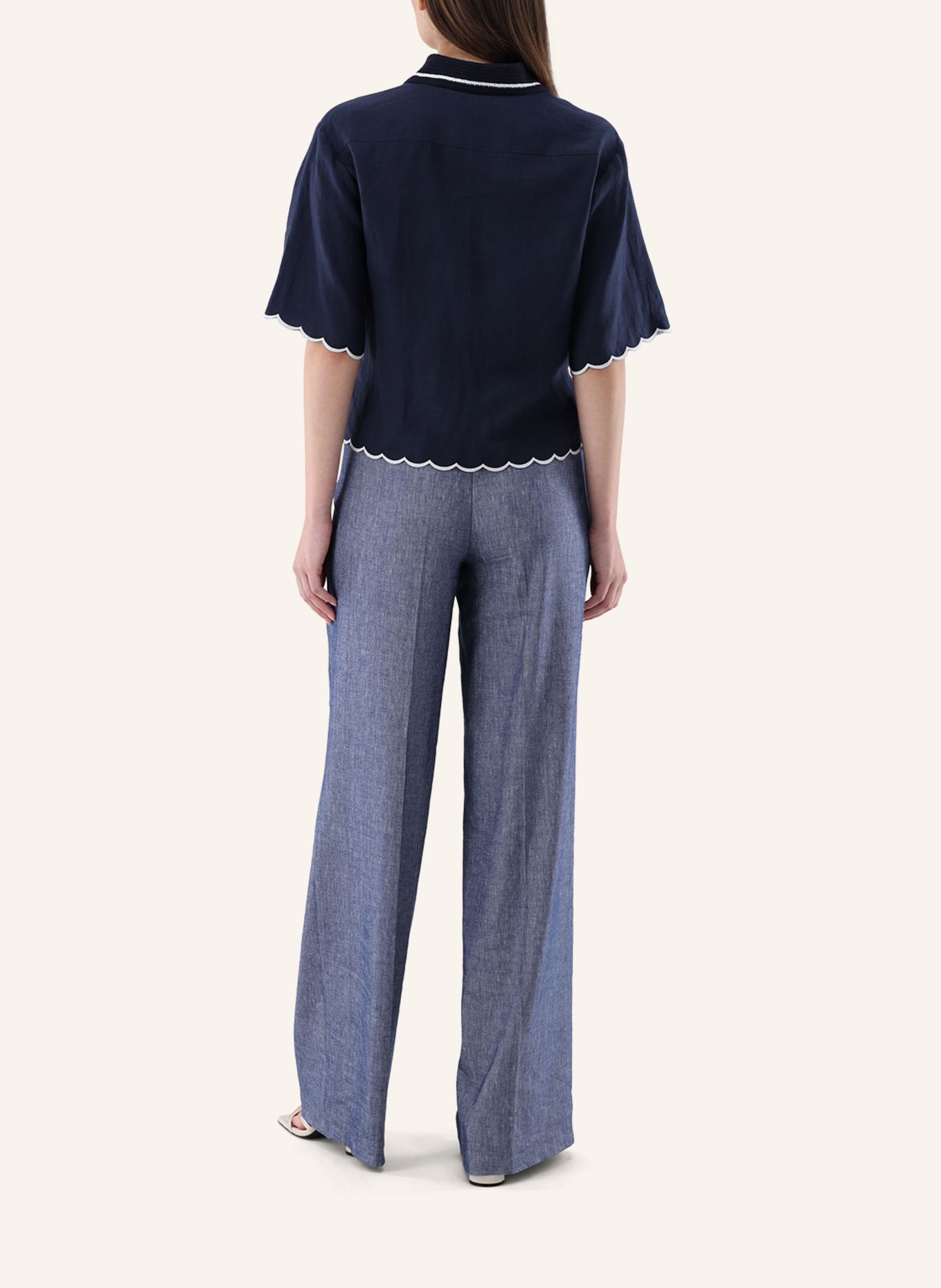 van Laack Bluse Modern Fit: DUNKELBLAU