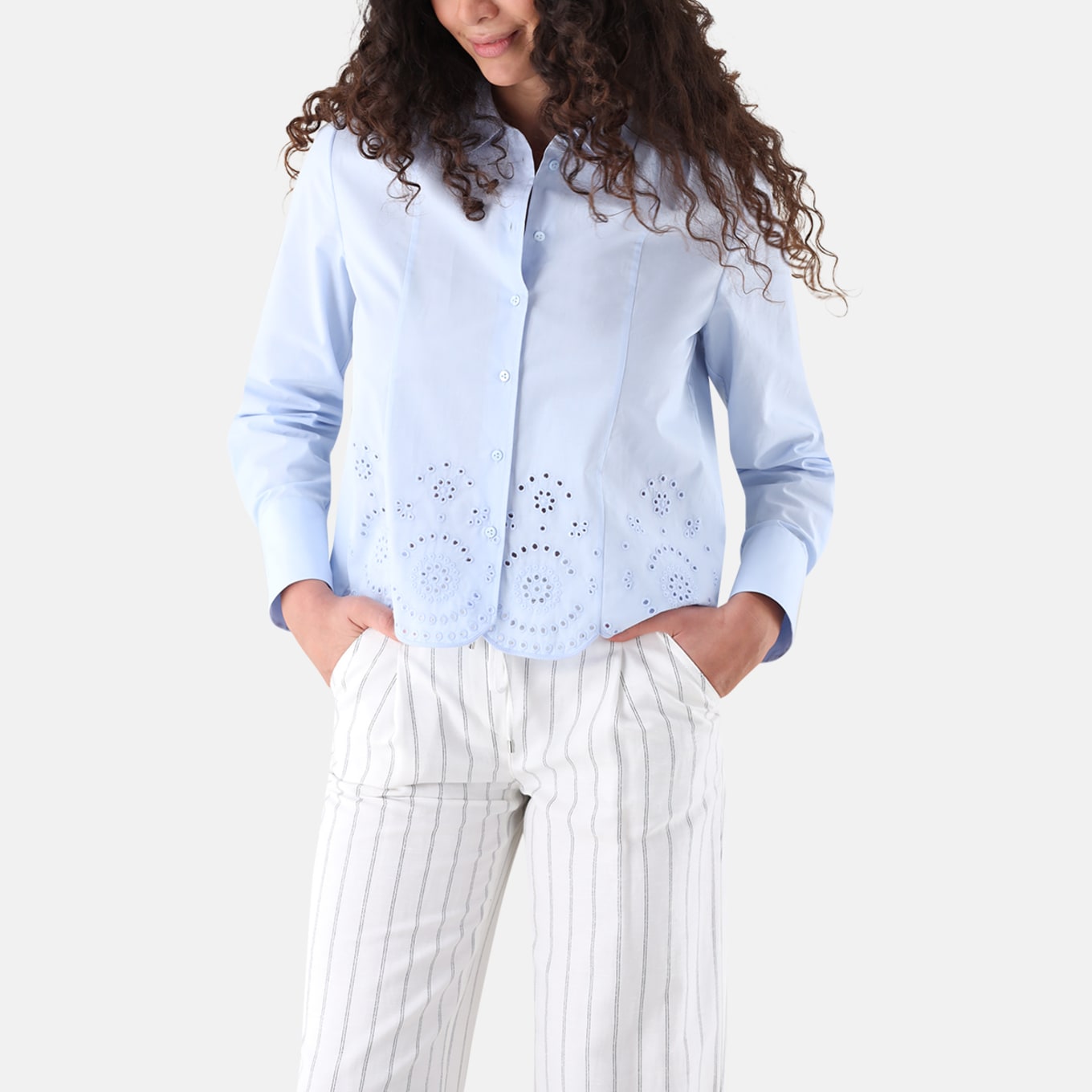 van Laack Bluse Modern Fit: BLAU